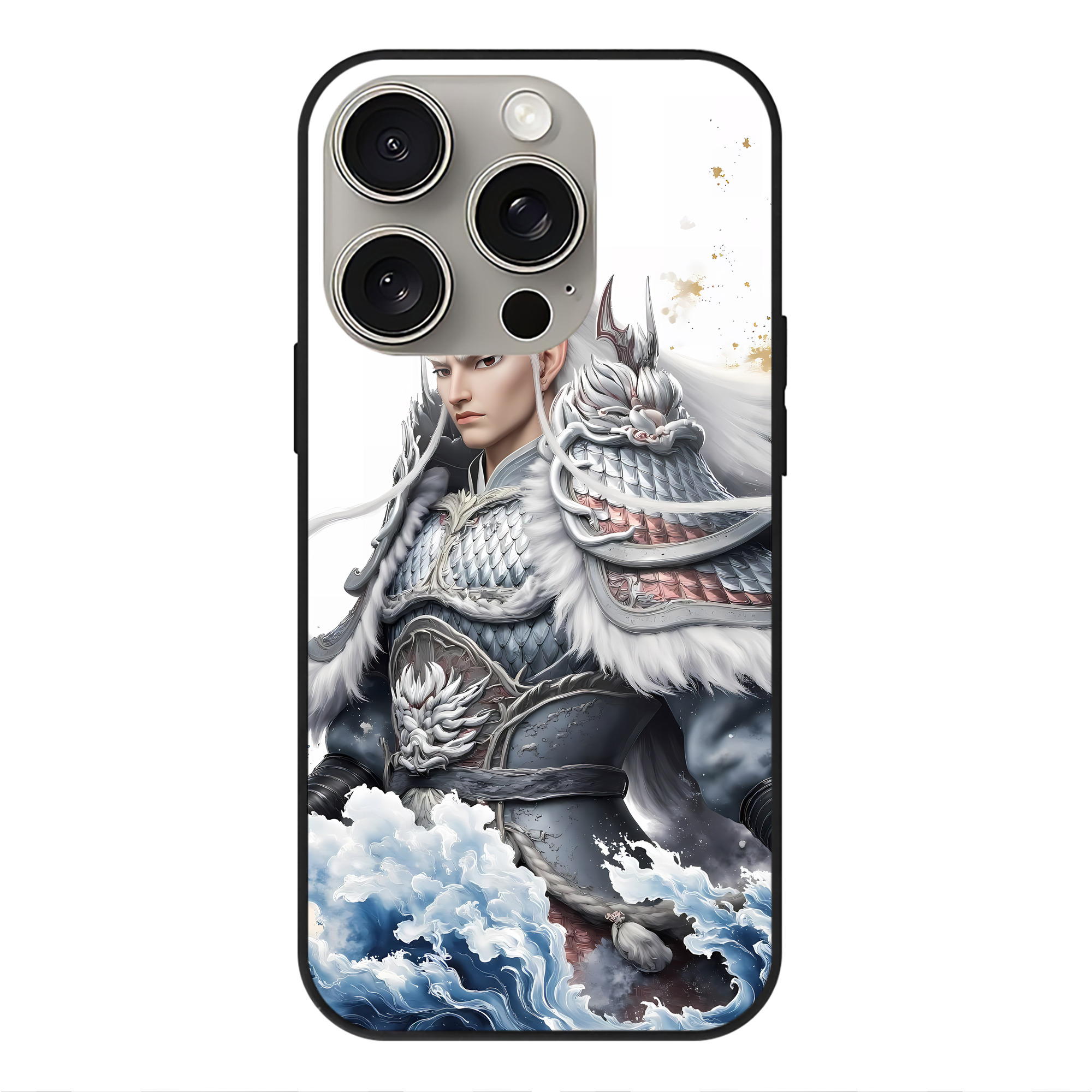 （画像用） Ne Zha 2 ナタ 魔童の大暴れ 【iPhone15Pro対応】スマホケース 耐衝撃＆黄変防止 背面ガラス