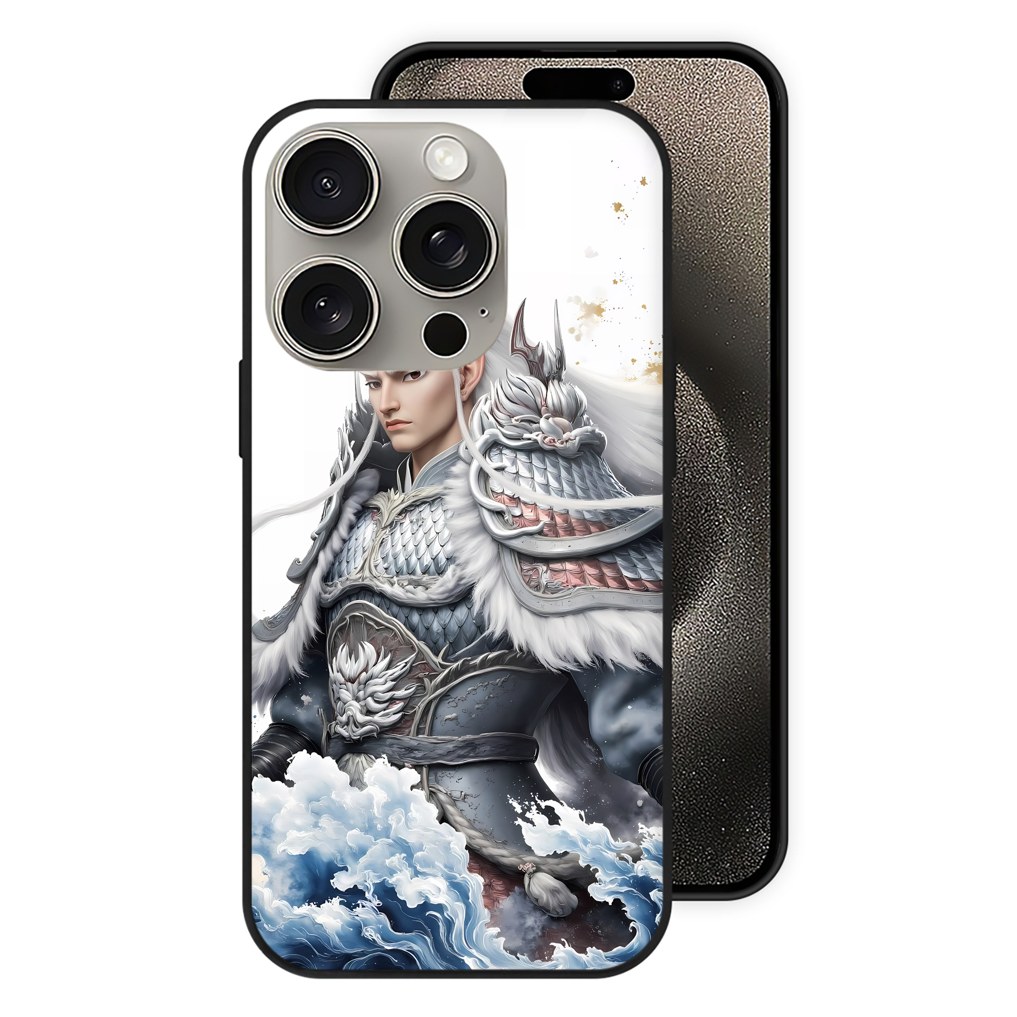 （画像用） Ne Zha 2 ナタ 魔童の大暴れ 【iPhone15Pro対応】スマホケース 耐衝撃＆黄変防止 背面ガラス