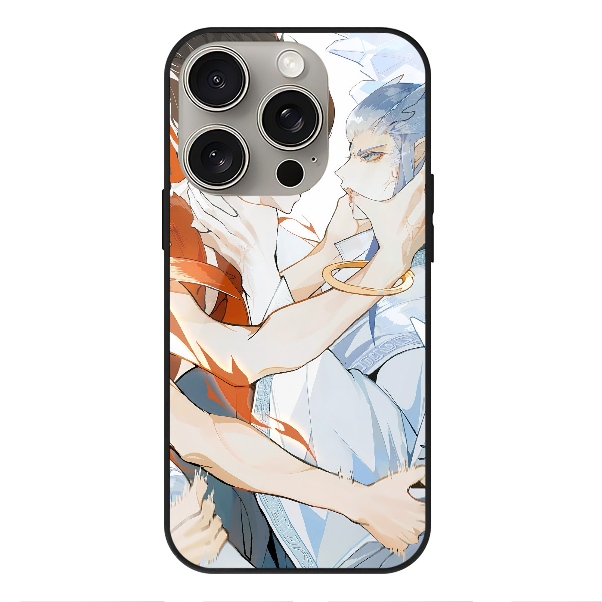 （画像用） Ne Zha 2 ナタ 魔童の大暴れ 【iPhone15Pro対応】スマホケース 耐衝撃＆黄変防止 背面ガラス