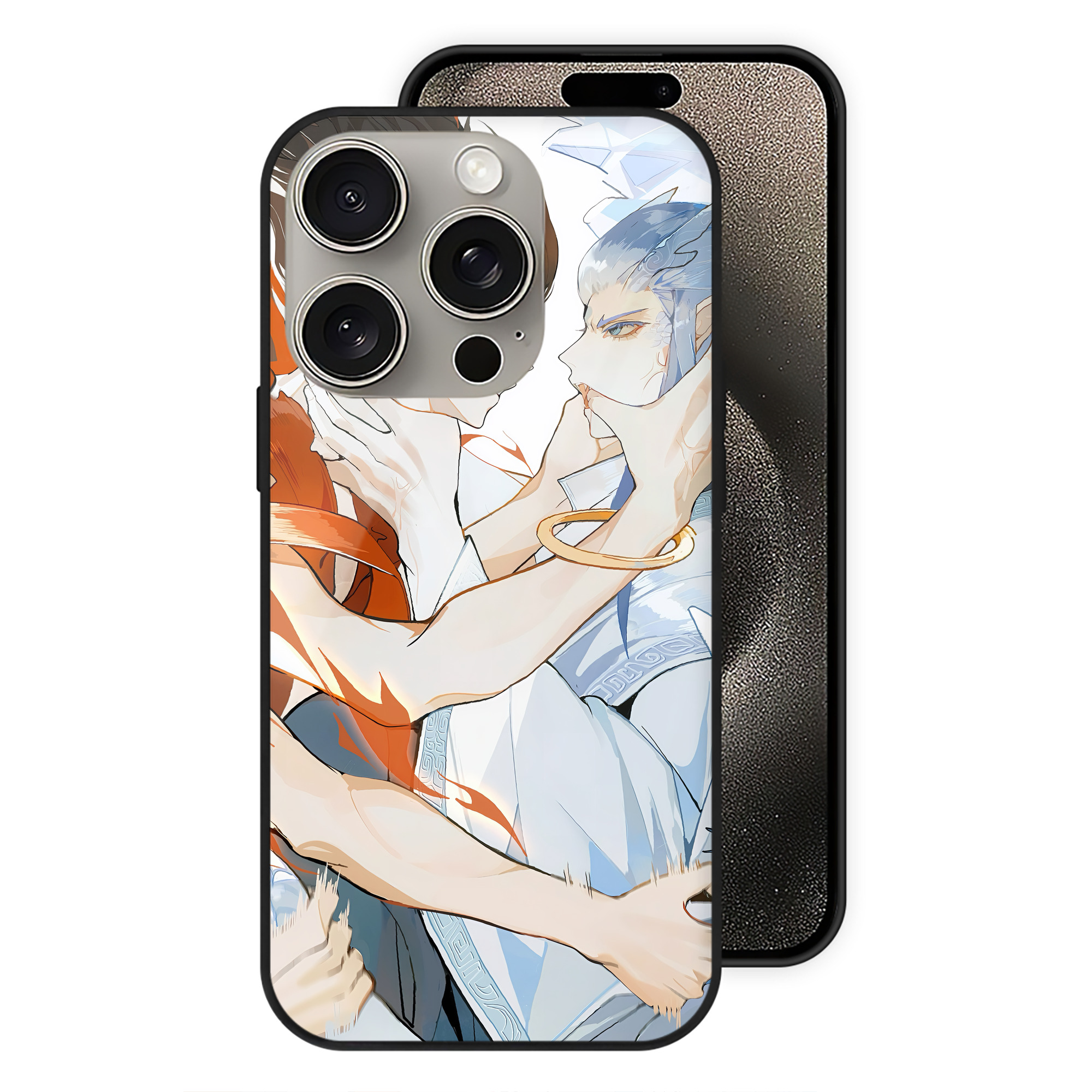 （画像用） Ne Zha 2 ナタ 魔童の大暴れ 【iPhone15Pro対応】スマホケース 耐衝撃＆黄変防止 背面ガラス