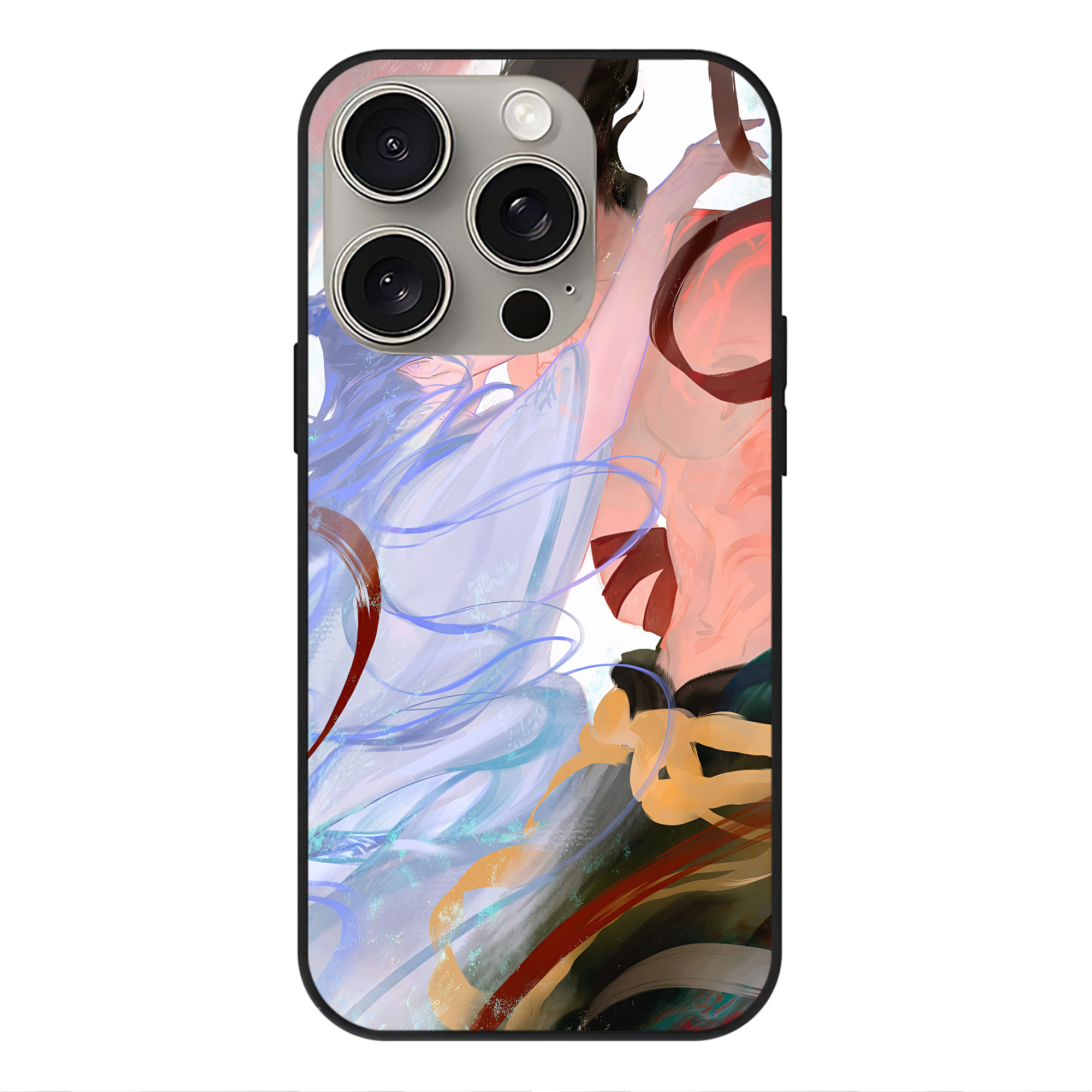 （画像用） Ne Zha 2 ナタ 魔童の大暴れ 【iPhone15Pro対応】スマホケース 耐衝撃＆黄変防止 背面ガラス