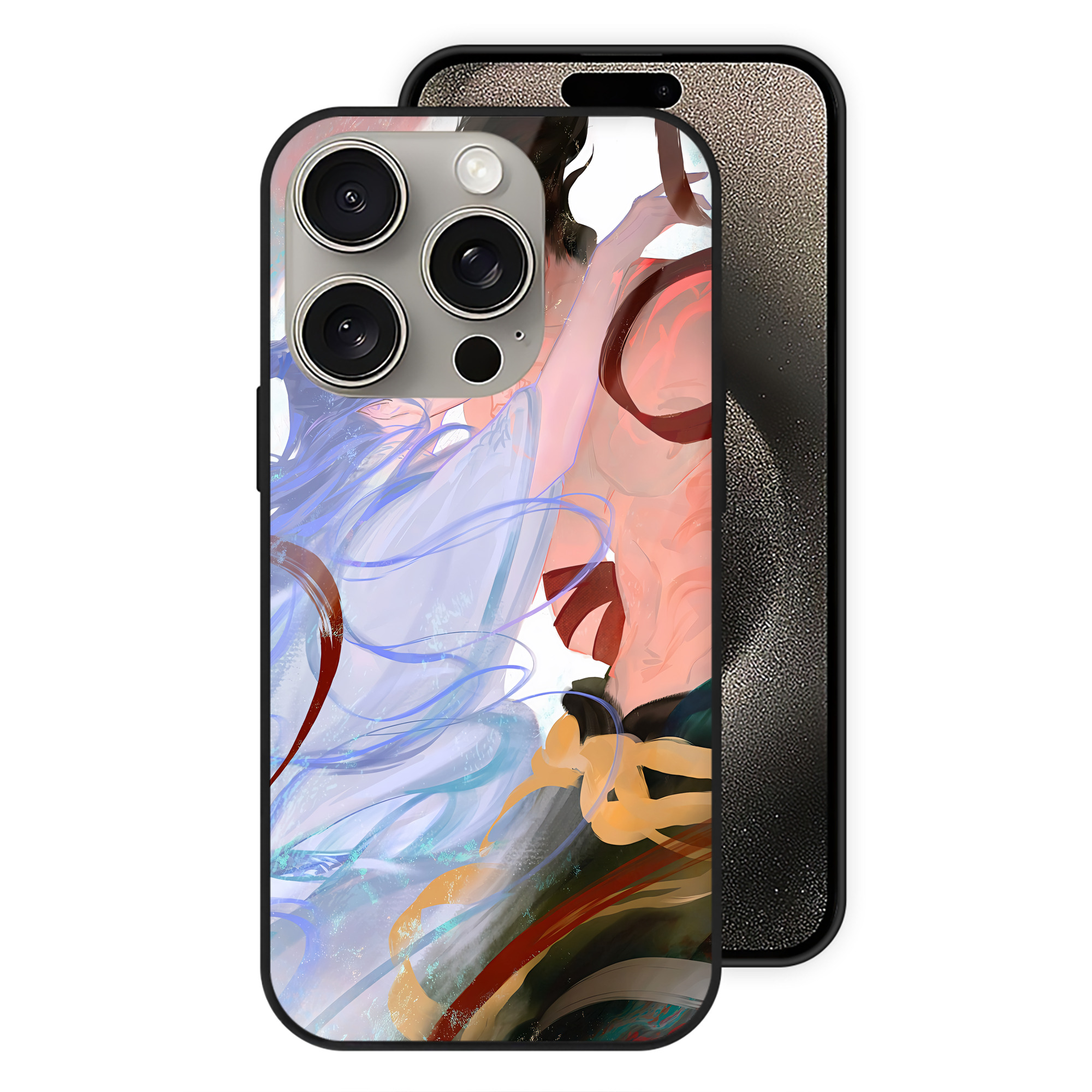 （画像用） Ne Zha 2 ナタ 魔童の大暴れ 【iPhone15Pro対応】スマホケース 耐衝撃＆黄変防止 背面ガラス