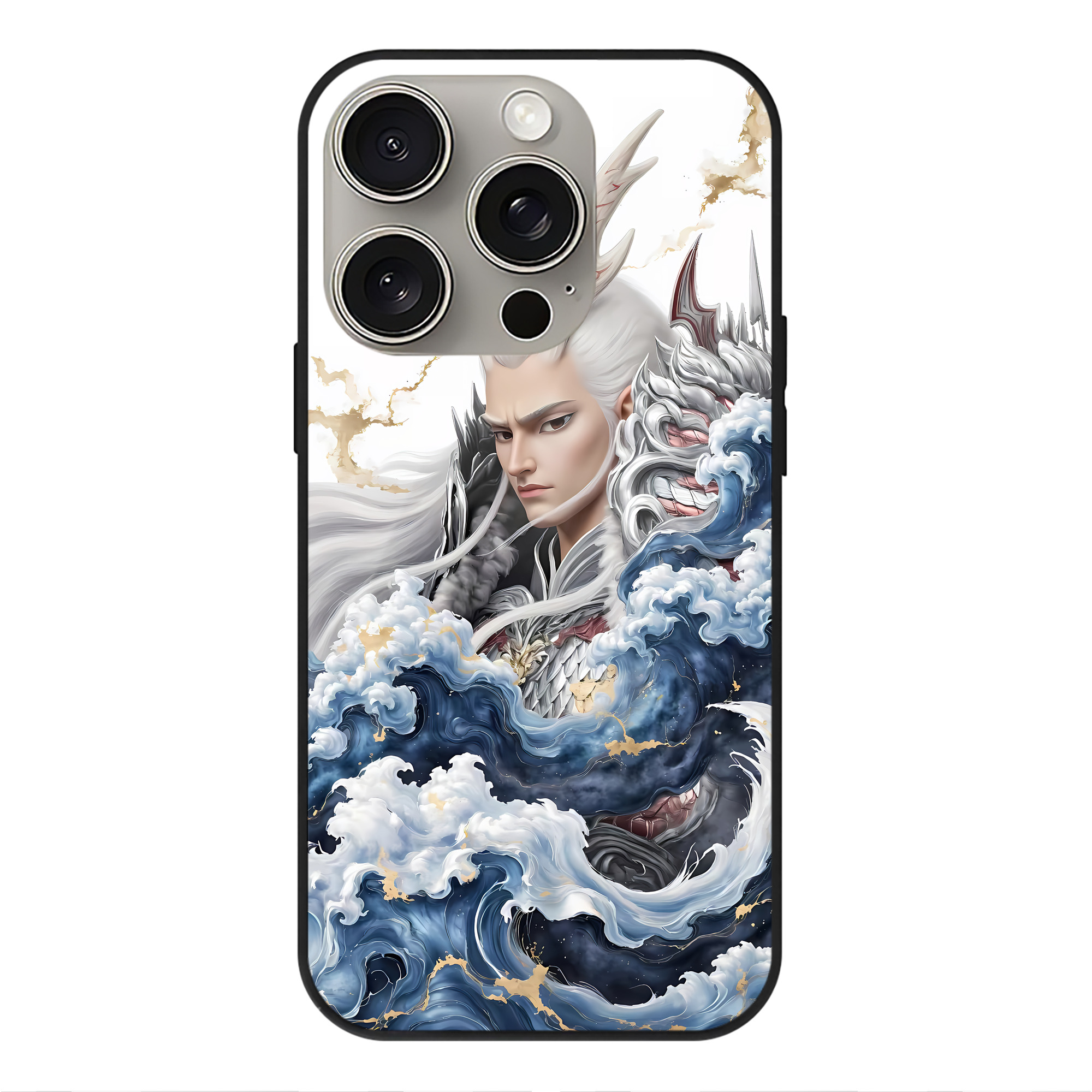 （画像用） Ne Zha 2 ナタ 魔童の大暴れ 【iPhone15Pro対応】スマホケース 耐衝撃＆黄変防止 背面ガラス