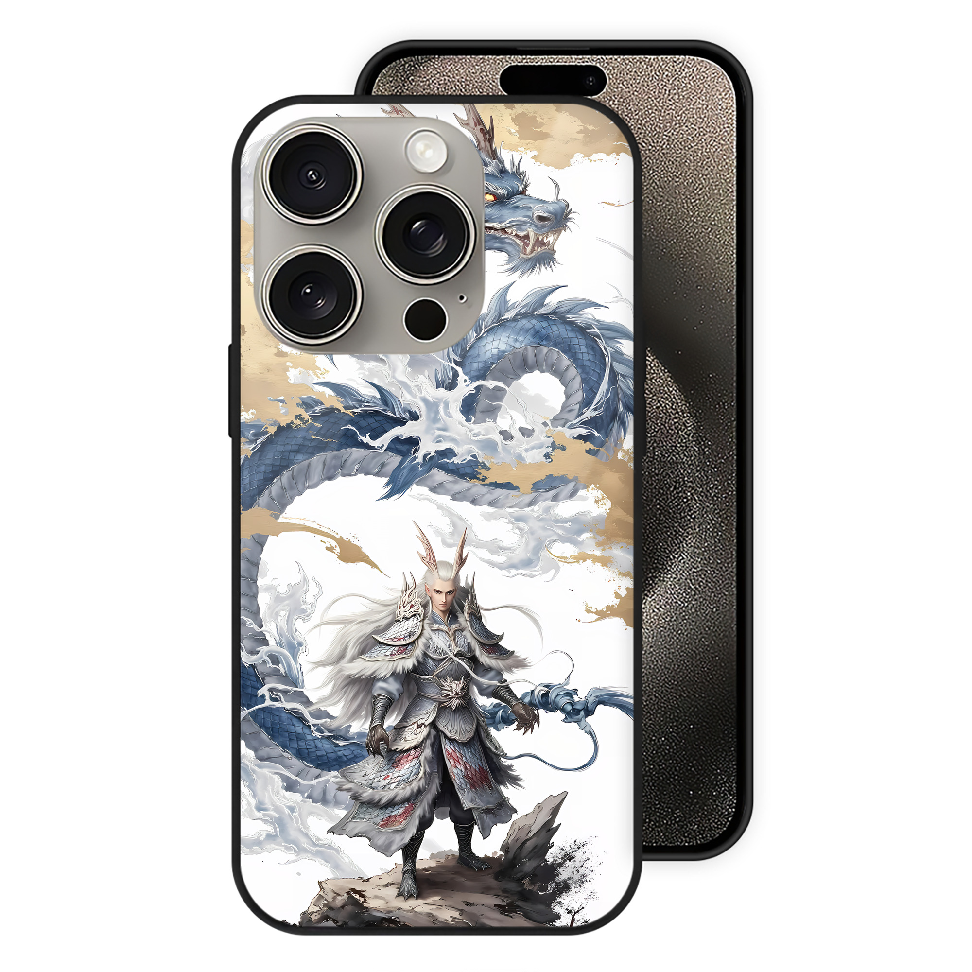 （画像用） Ne Zha 2 ナタ 魔童の大暴れ 【iPhone15Pro対応】スマホケース 耐衝撃＆黄変防止 背面ガラス