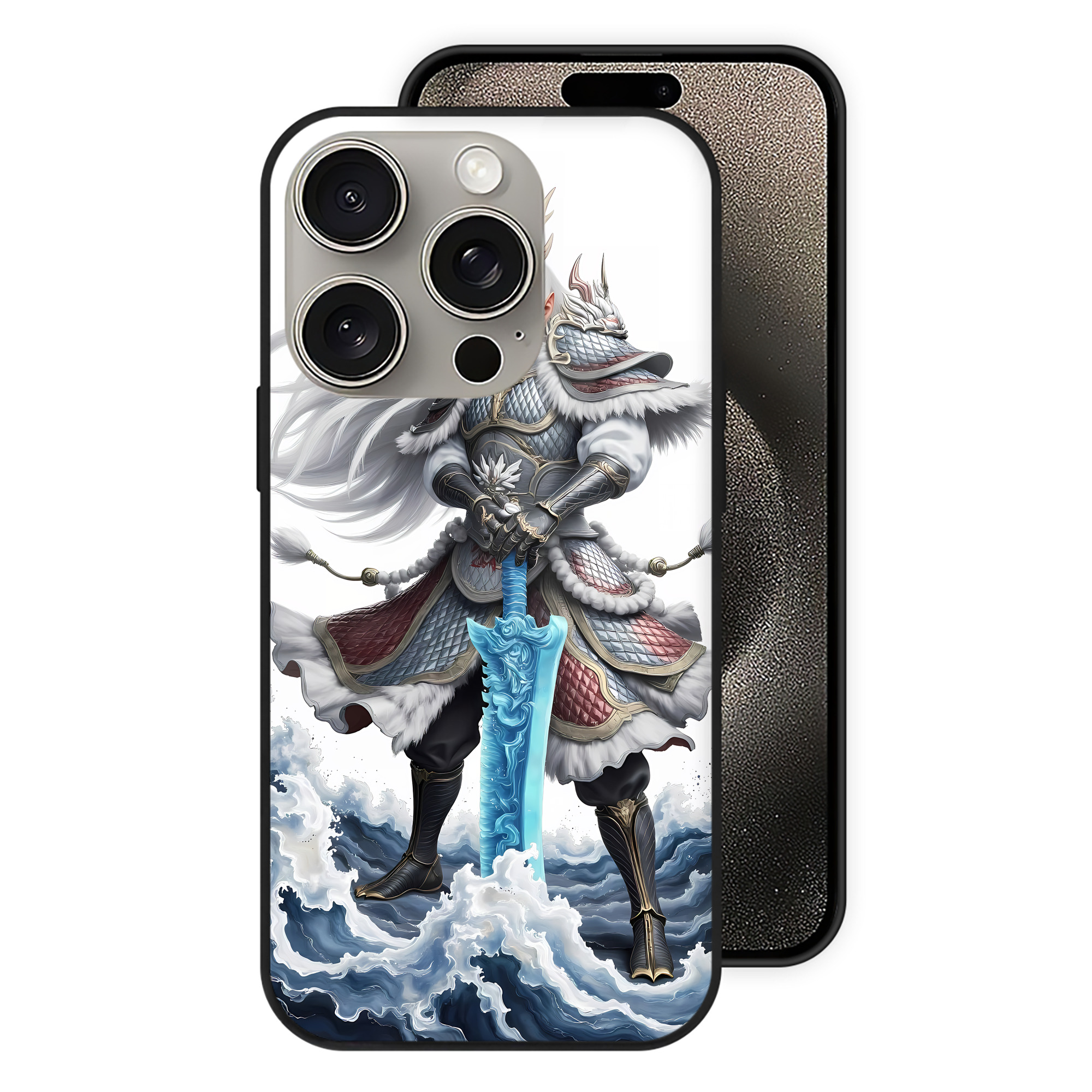 （画像用） Ne Zha 2 ナタ 魔童の大暴れ 【iPhone15Pro対応】スマホケース 耐衝撃＆黄変防止 背面ガラス
