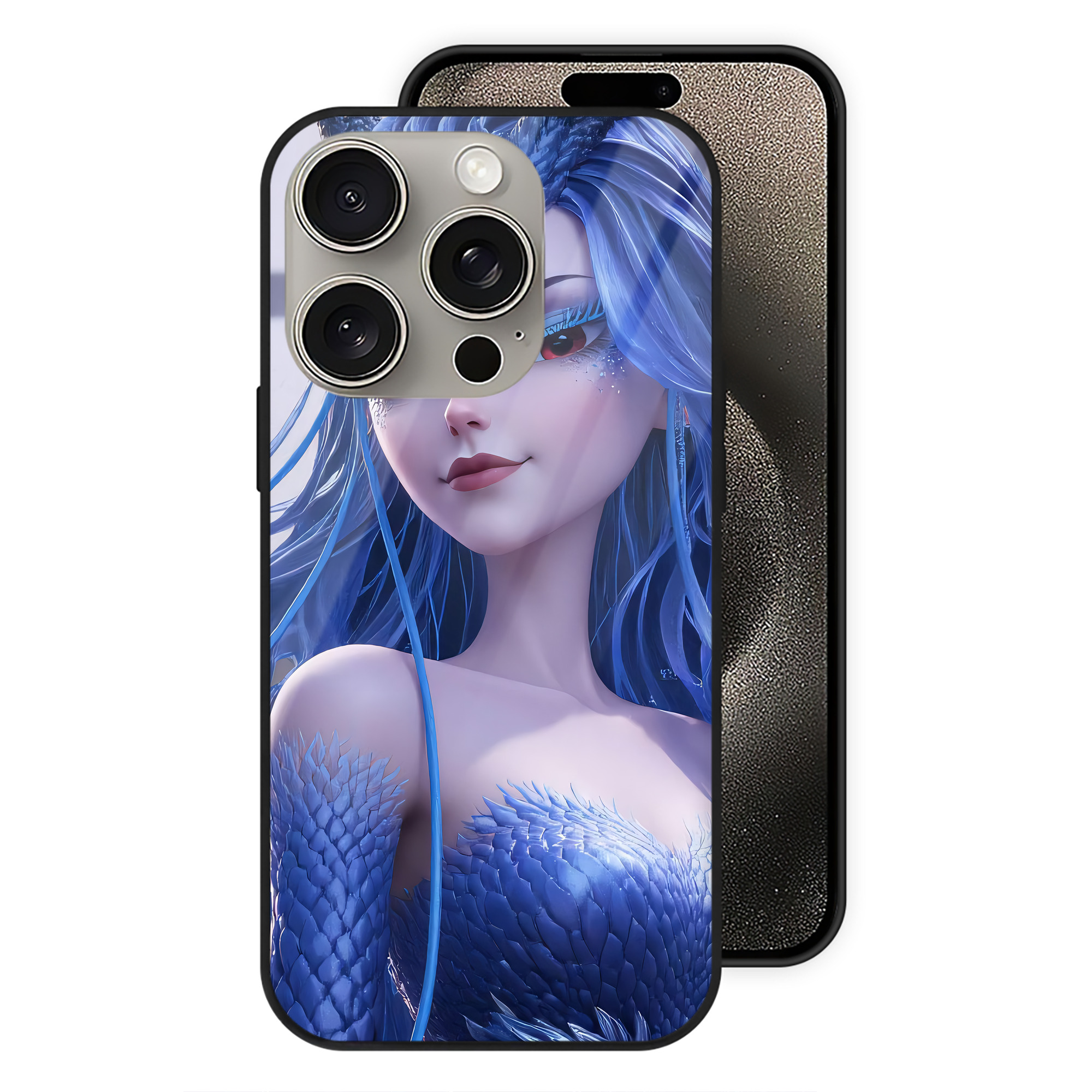 （画像用） Ne Zha 2 ナタ 魔童の大暴れ 【iPhone15Pro対応】スマホケース 耐衝撃＆黄変防止 背面ガラス