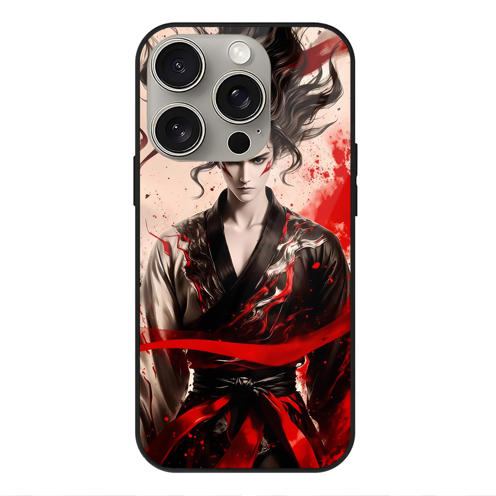 （画像用） Ne Zha 2 ナタ 魔童の大暴れ 【iPhone15Pro対応】スマホケース 耐衝撃＆黄変防止 背面ガラス