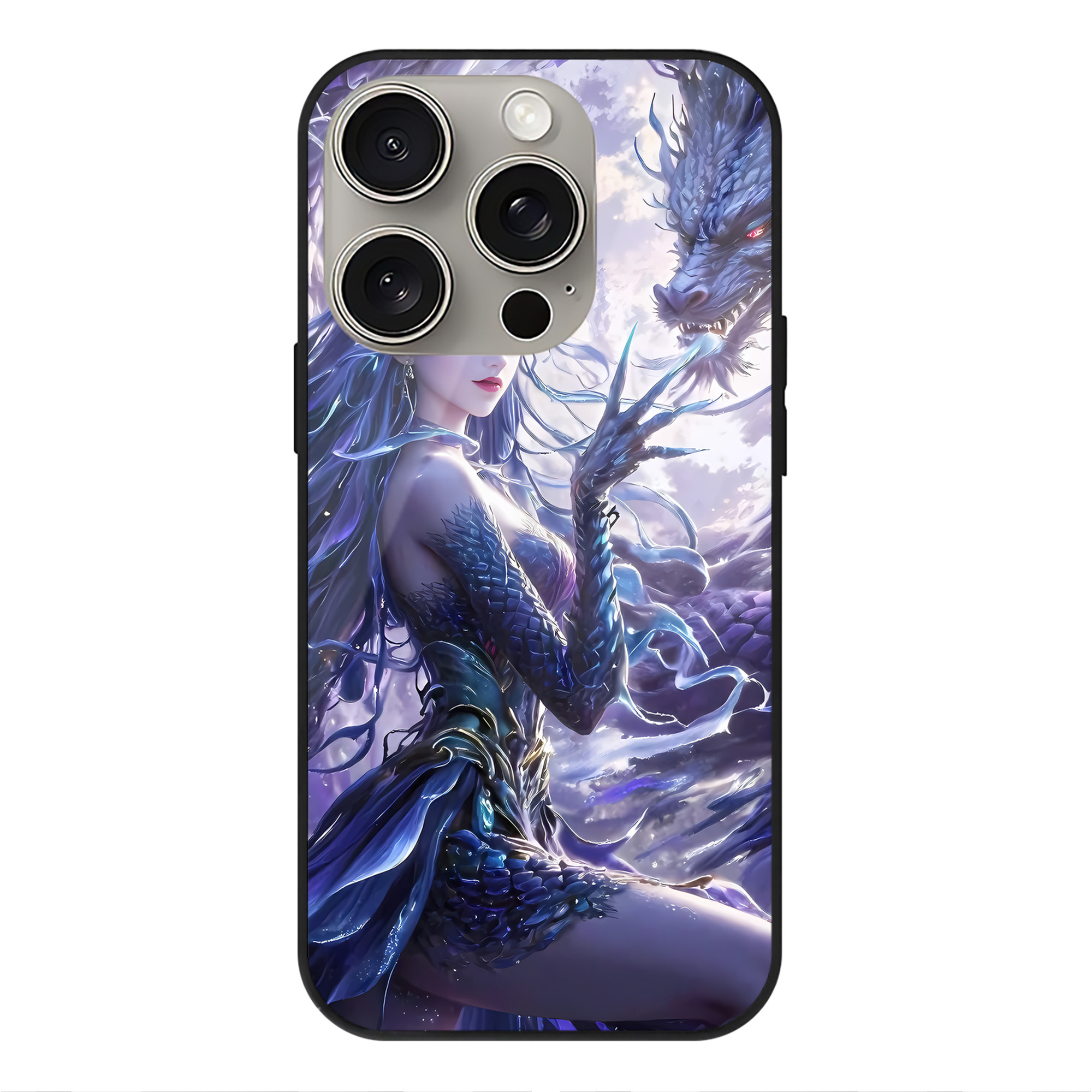 （画像用） Ne Zha 2 ナタ 魔童の大暴れ 【iPhone15Pro対応】スマホケース 耐衝撃＆黄変防止 背面ガラス