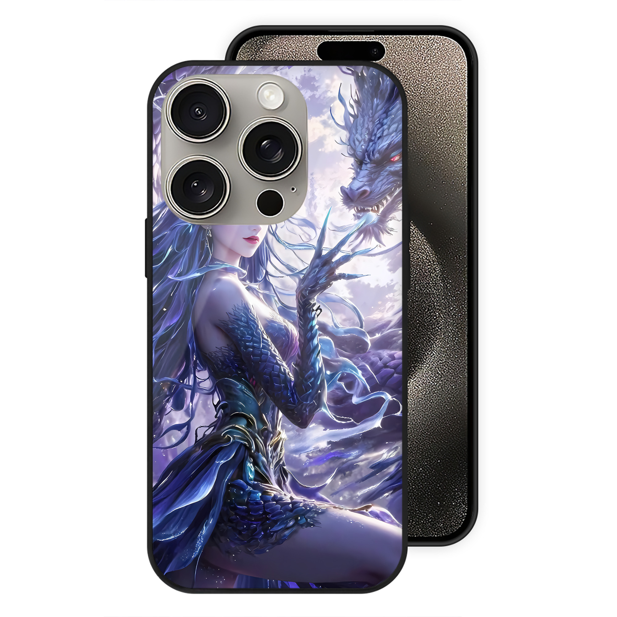 （画像用） Ne Zha 2 ナタ 魔童の大暴れ 【iPhone15Pro対応】スマホケース 耐衝撃＆黄変防止 背面ガラス