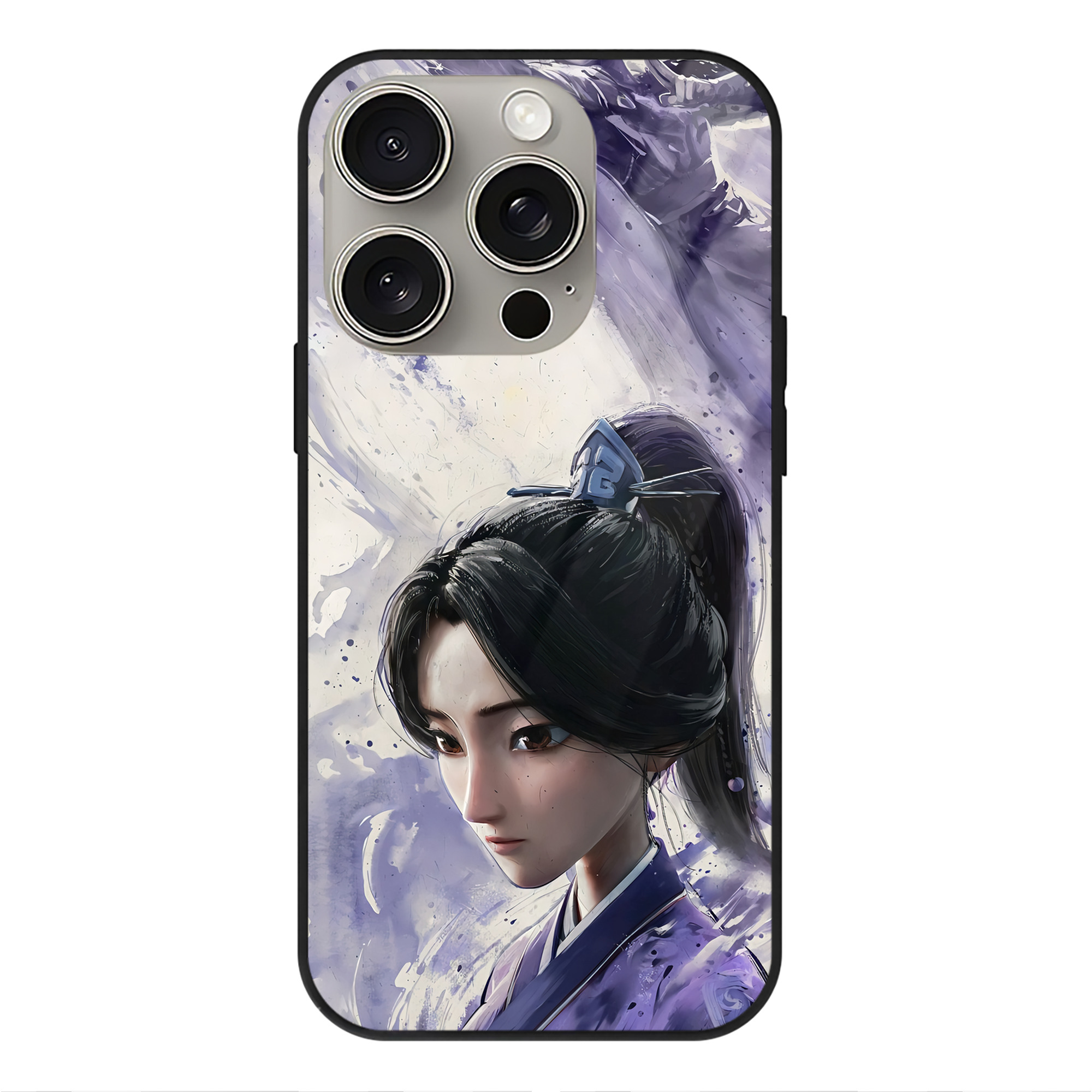 （画像用） Ne Zha 2 ナタ 魔童の大暴れ 【iPhone15Pro対応】スマホケース 耐衝撃＆黄変防止 背面ガラス