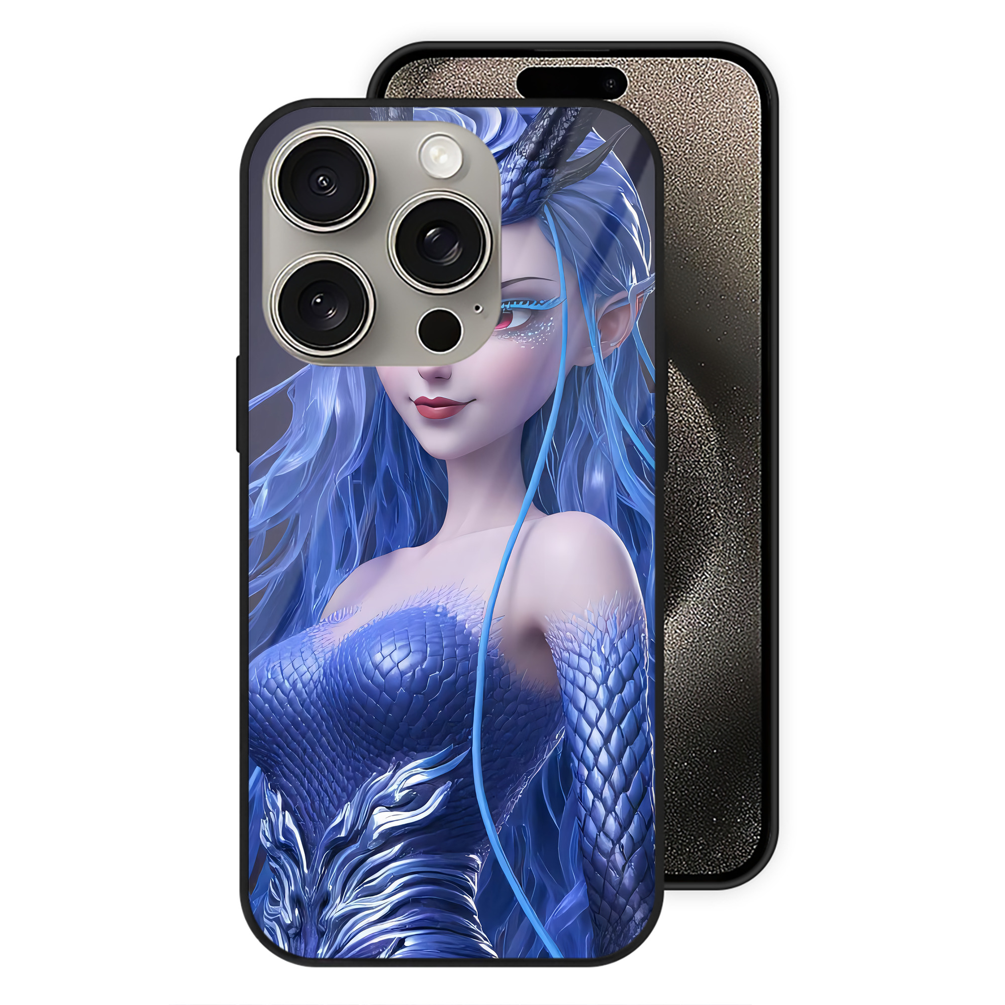 （画像用） Ne Zha 2 ナタ 魔童の大暴れ 【iPhone15Pro対応】スマホケース 耐衝撃＆黄変防止 背面ガラス