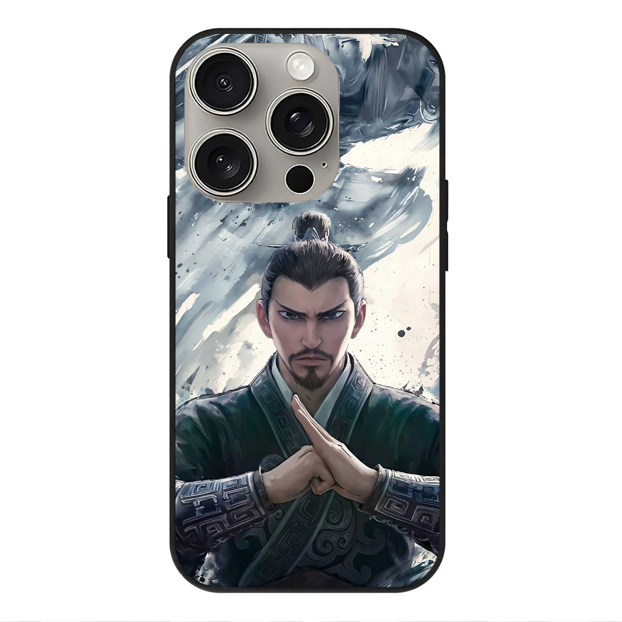 （画像用） Ne Zha 2 ナタ 魔童の大暴れ 【iPhone15Pro対応】スマホケース 耐衝撃＆黄変防止 背面ガラス