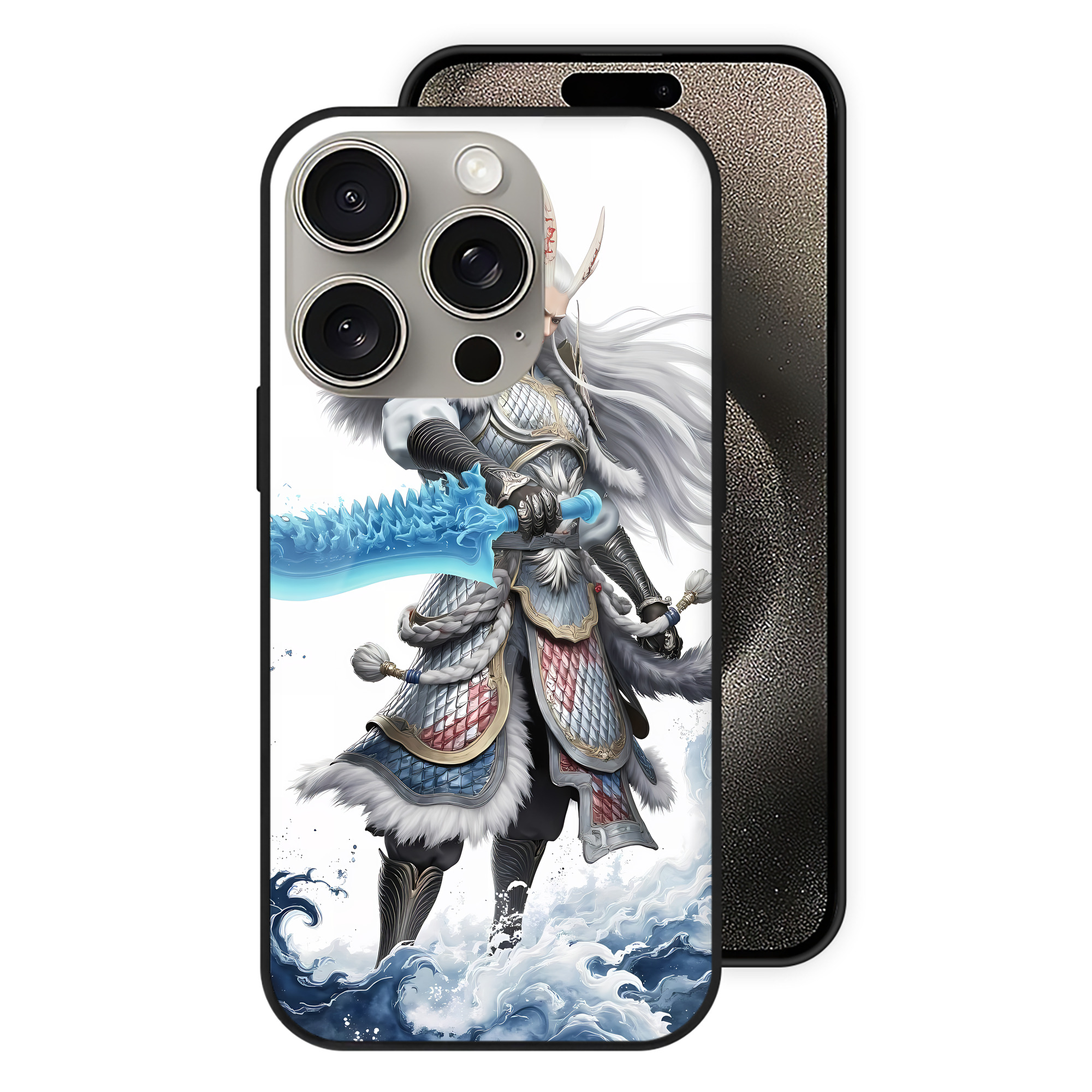 （画像用） Ne Zha 2 ナタ 魔童の大暴れ 【iPhone15Pro対応】スマホケース 耐衝撃＆黄変防止 背面ガラス