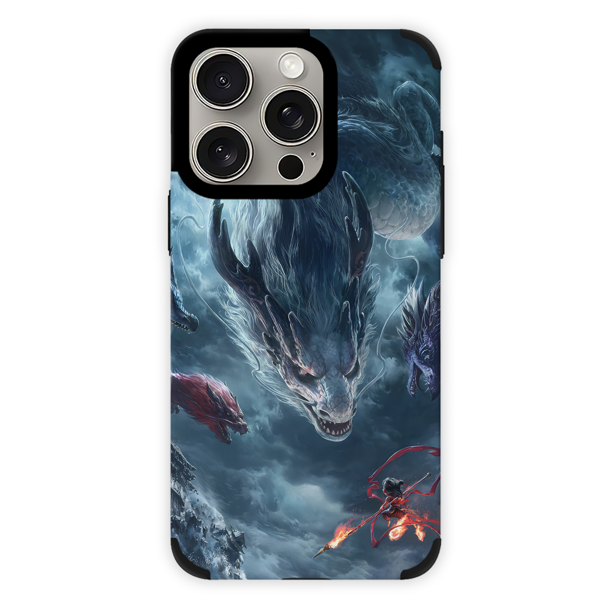 （画像用） Ne Zha 2 ナタ 魔童の大暴れ 【iPhone15ProMax対応】 PUレザー スマホケース 耐衝撃＆黄変防止