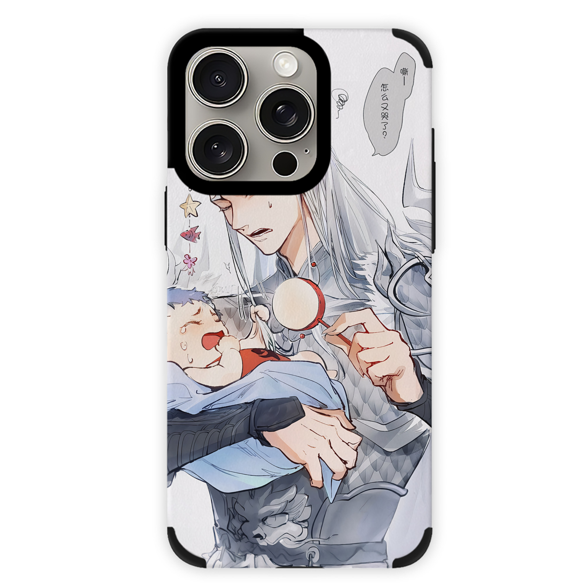 （画像用） Ne Zha 2 ナタ 魔童の大暴れ 【iPhone15ProMax対応】 PUレザー スマホケース 耐衝撃＆黄変防止