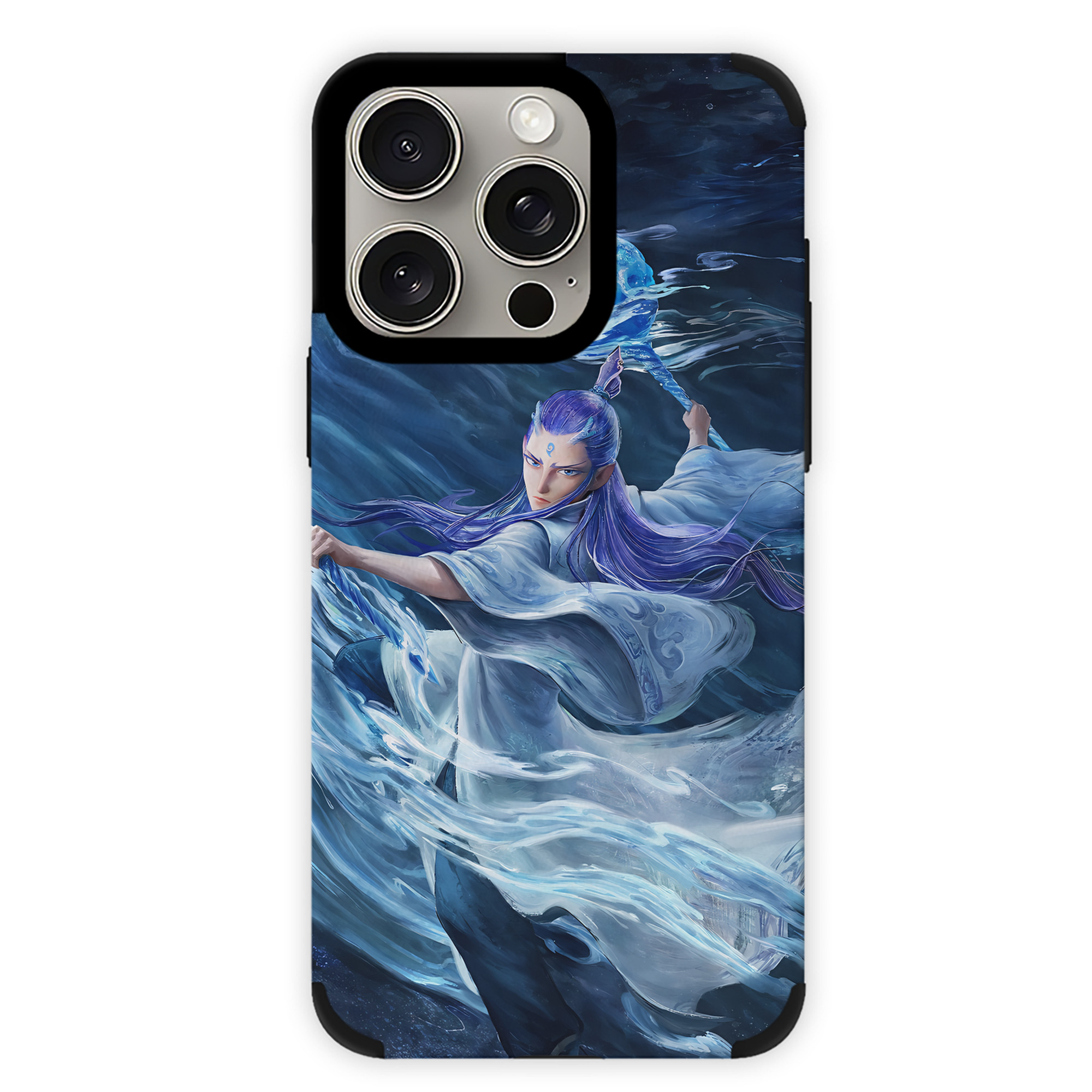（画像用） Ne Zha 2 ナタ 魔童の大暴れ 【iPhone15ProMax対応】 PUレザー スマホケース 耐衝撃＆黄変防止