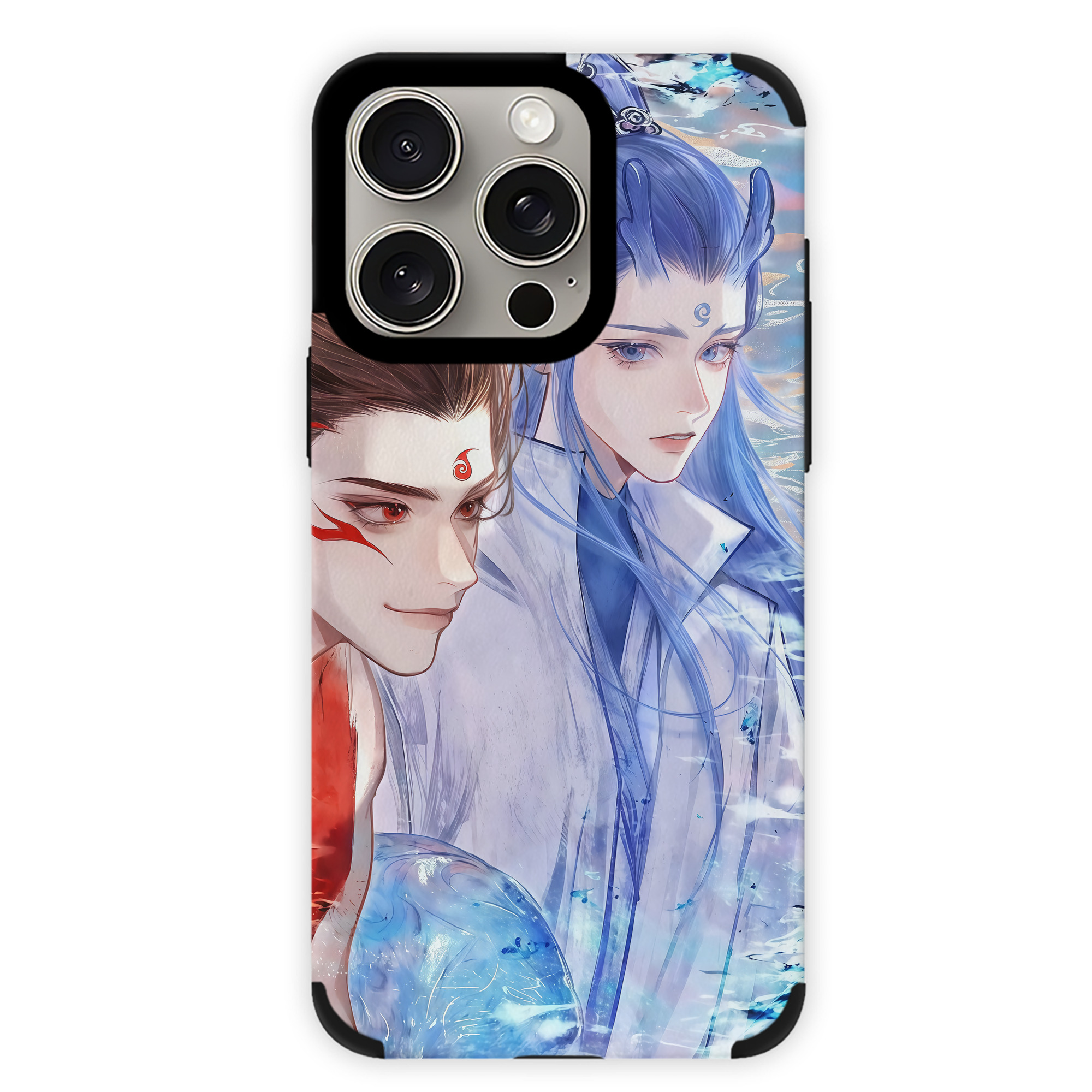 （画像用） Ne Zha 2 ナタ 魔童の大暴れ 【iPhone15ProMax対応】 PUレザー スマホケース 耐衝撃＆黄変防止