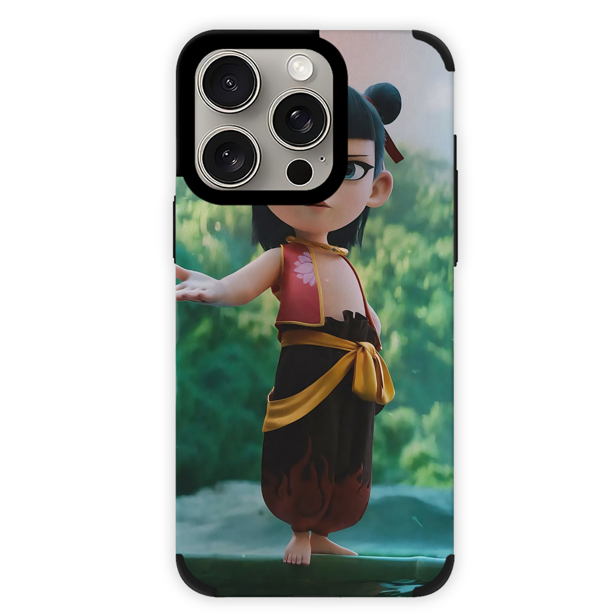 （画像用） Ne Zha 2 ナタ 魔童の大暴れ 【iPhone15ProMax対応】 PUレザー スマホケース 耐衝撃＆黄変防止