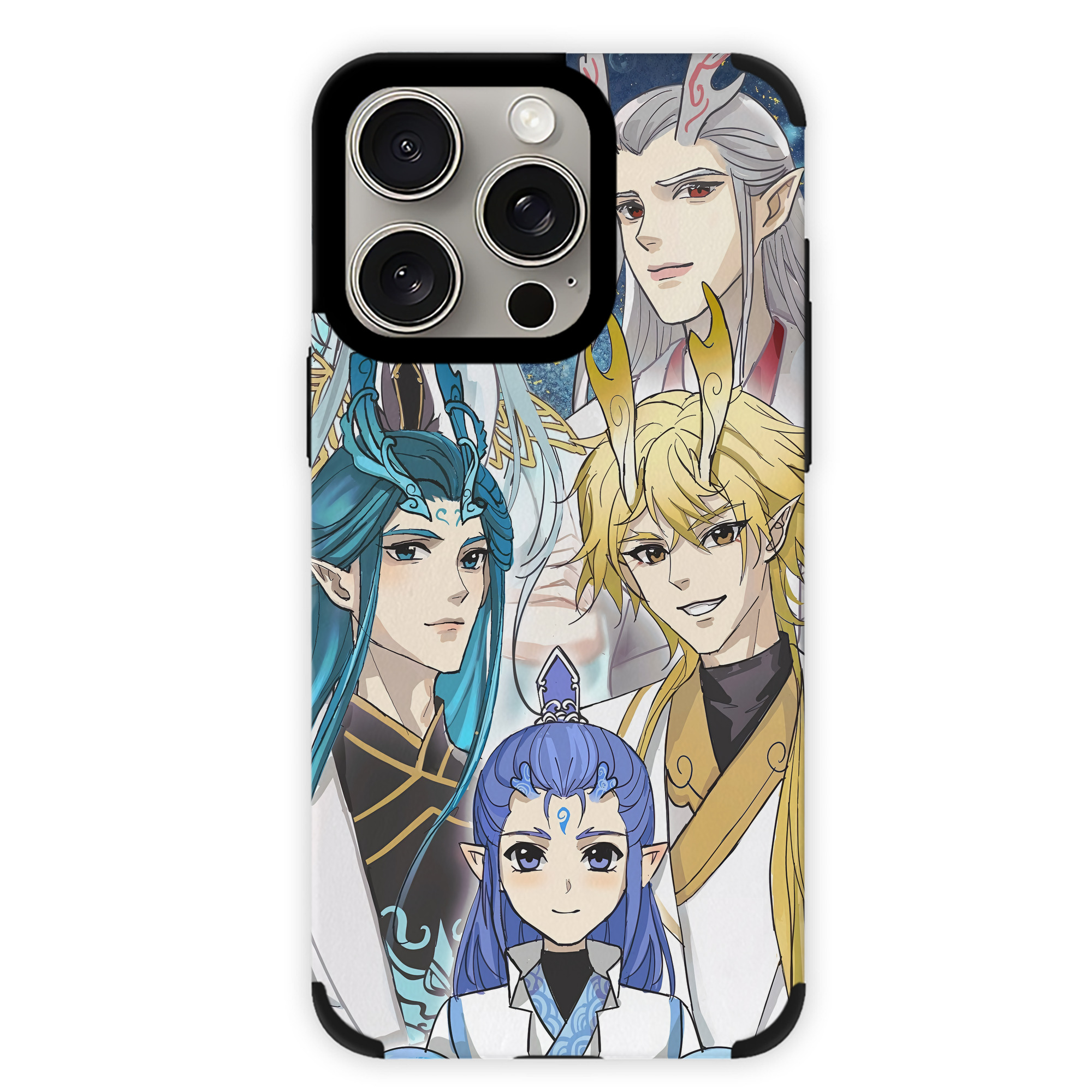 （画像用） Ne Zha 2 ナタ 魔童の大暴れ 【iPhone15ProMax対応】 PUレザー スマホケース 耐衝撃＆黄変防止