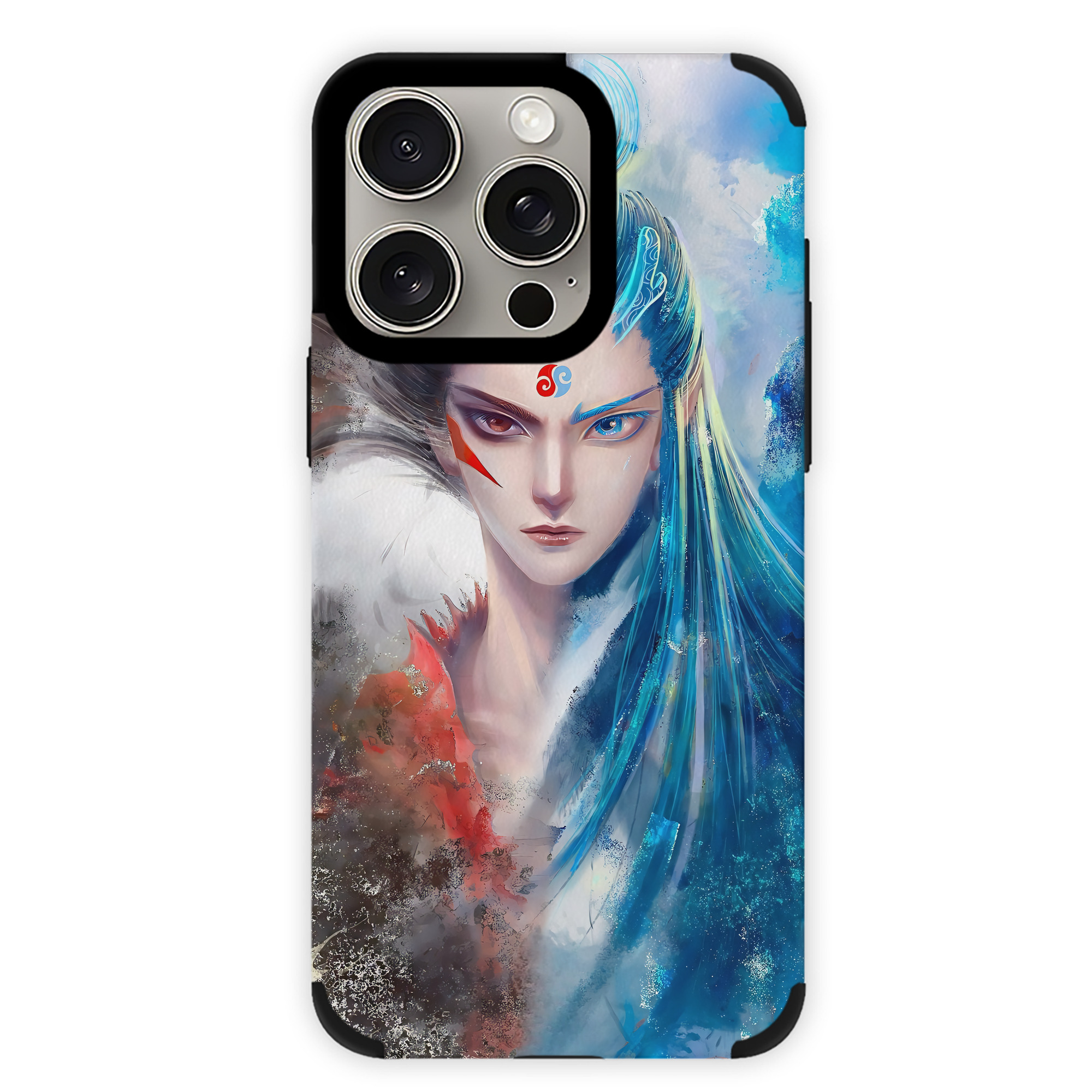 （画像用） Ne Zha 2 ナタ 魔童の大暴れ 【iPhone15ProMax対応】 PUレザー スマホケース 耐衝撃＆黄変防止