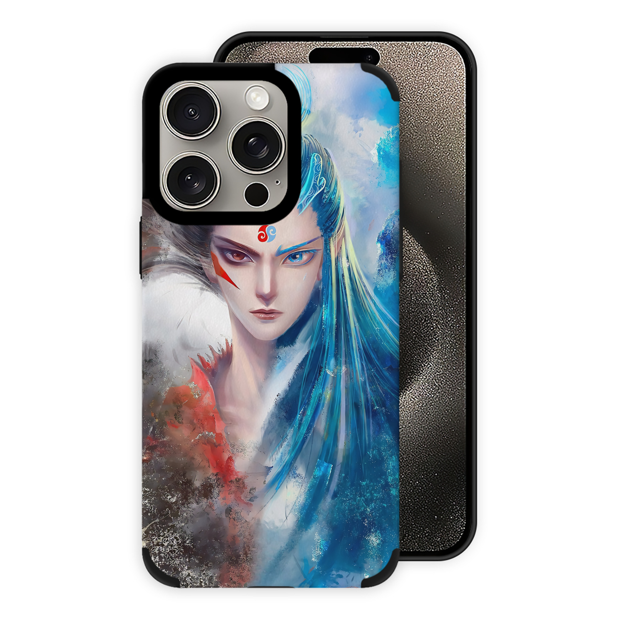 （画像用） Ne Zha 2 ナタ 魔童の大暴れ 【iPhone15ProMax対応】 PUレザー スマホケース 耐衝撃＆黄変防止