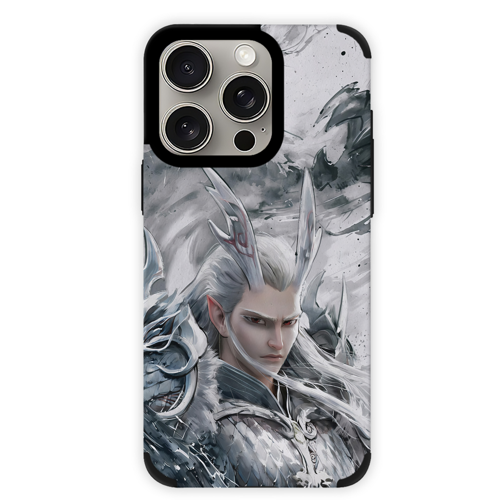 （画像用） Ne Zha 2 ナタ 魔童の大暴れ 【iPhone15ProMax対応】 PUレザー スマホケース 耐衝撃＆黄変防止