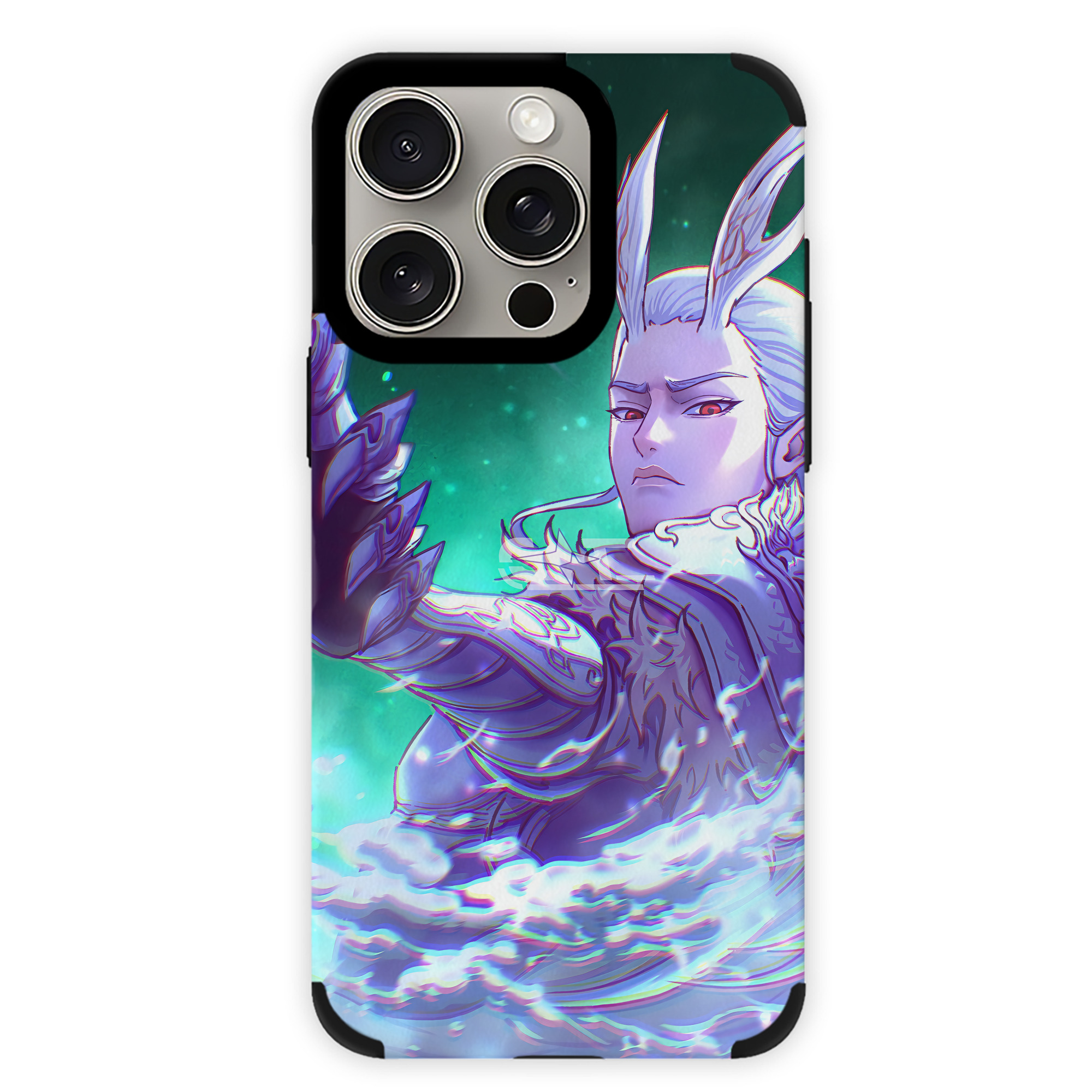 （画像用） Ne Zha 2 ナタ 魔童の大暴れ 【iPhone15ProMax対応】 PUレザー スマホケース 耐衝撃＆黄変防止