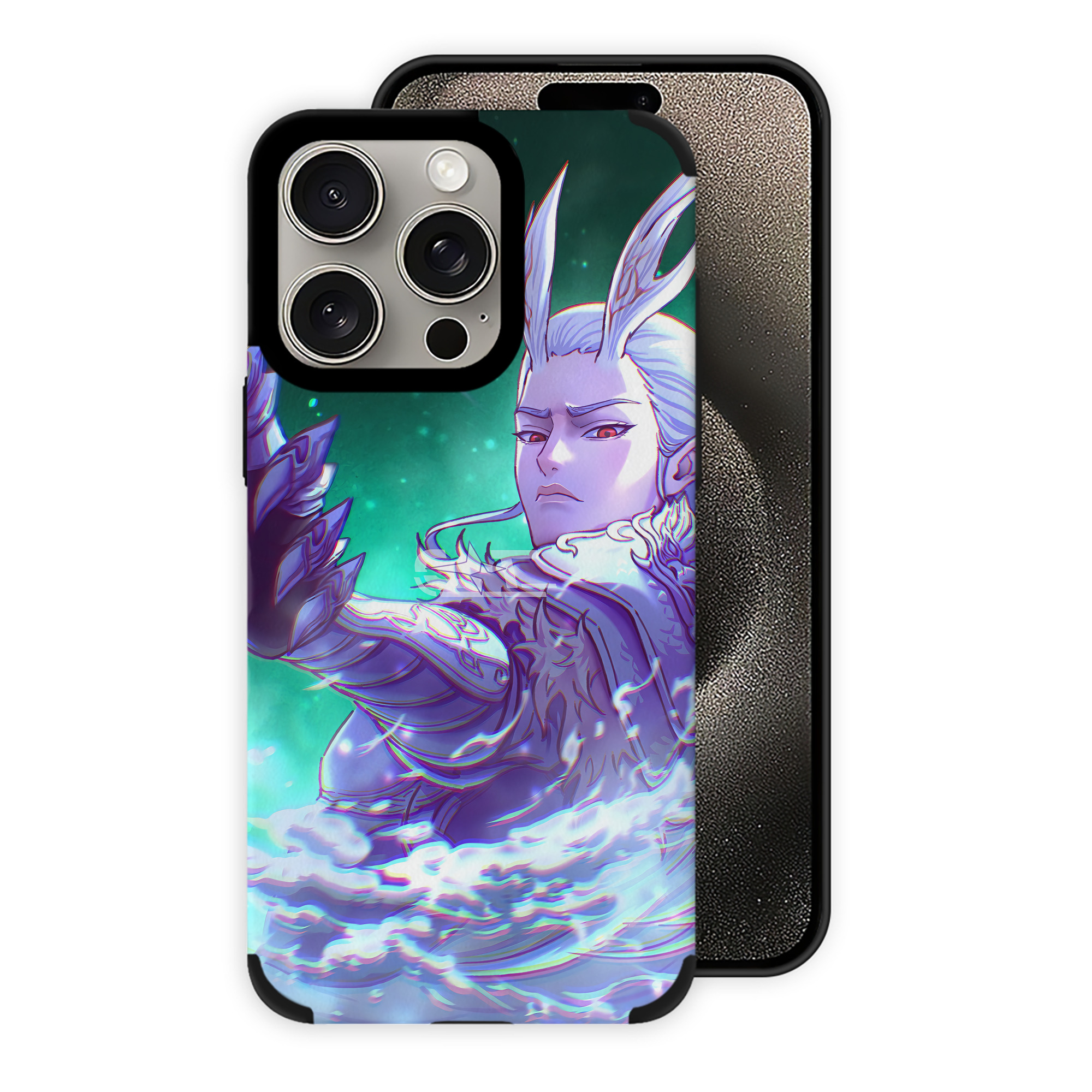 （画像用） Ne Zha 2 ナタ 魔童の大暴れ 【iPhone15ProMax対応】 PUレザー スマホケース 耐衝撃＆黄変防止