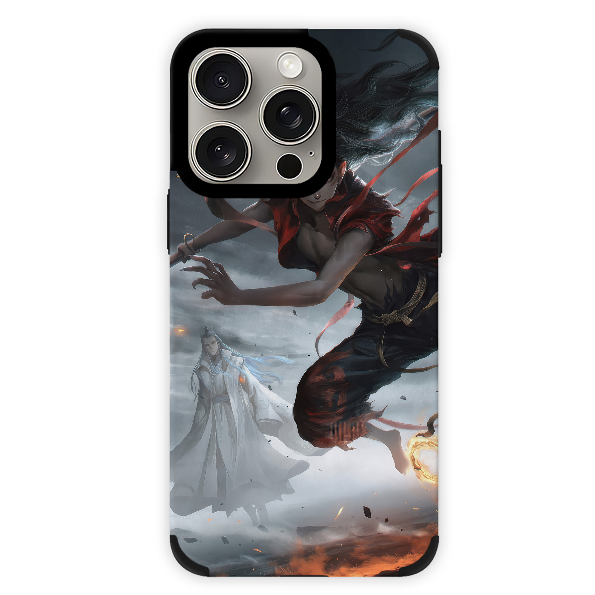 （画像用） Ne Zha 2 ナタ 魔童の大暴れ 【iPhone15ProMax対応】 PUレザー スマホケース 耐衝撃＆黄変防止