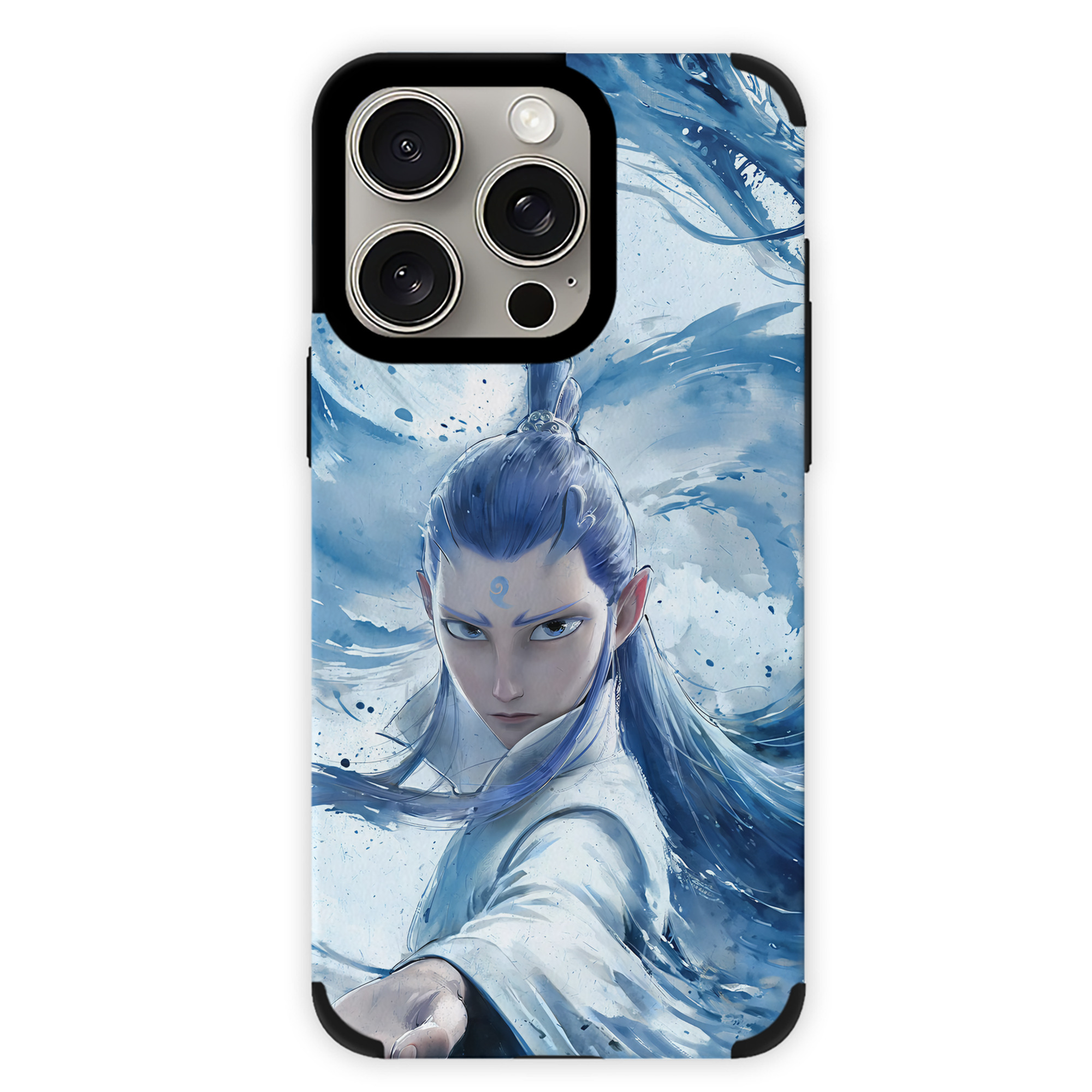 （画像用） Ne Zha 2 ナタ 魔童の大暴れ 【iPhone15ProMax対応】 PUレザー スマホケース 耐衝撃＆黄変防止