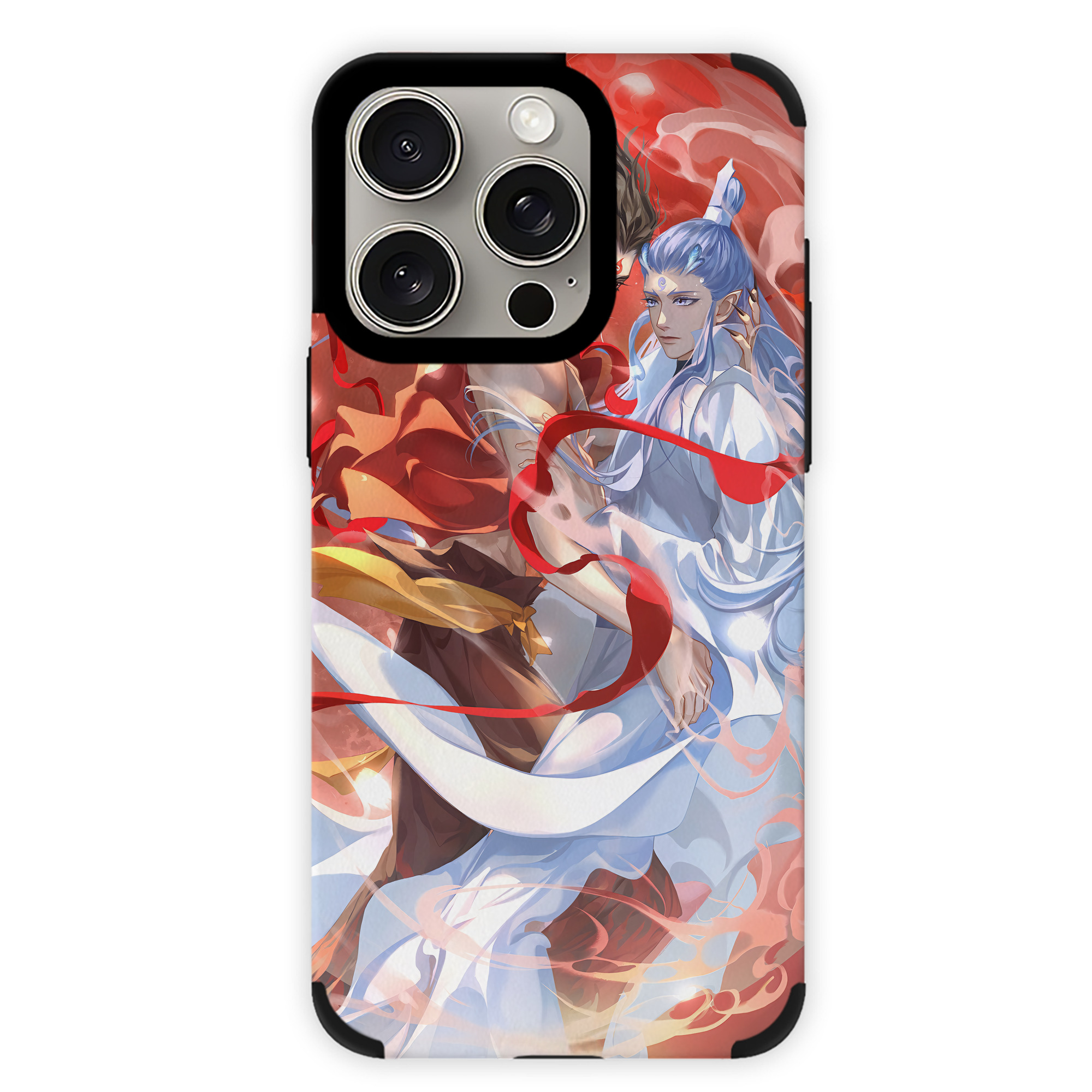 （画像用） Ne Zha 2 ナタ 魔童の大暴れ 【iPhone15ProMax対応】 PUレザー スマホケース 耐衝撃＆黄変防止