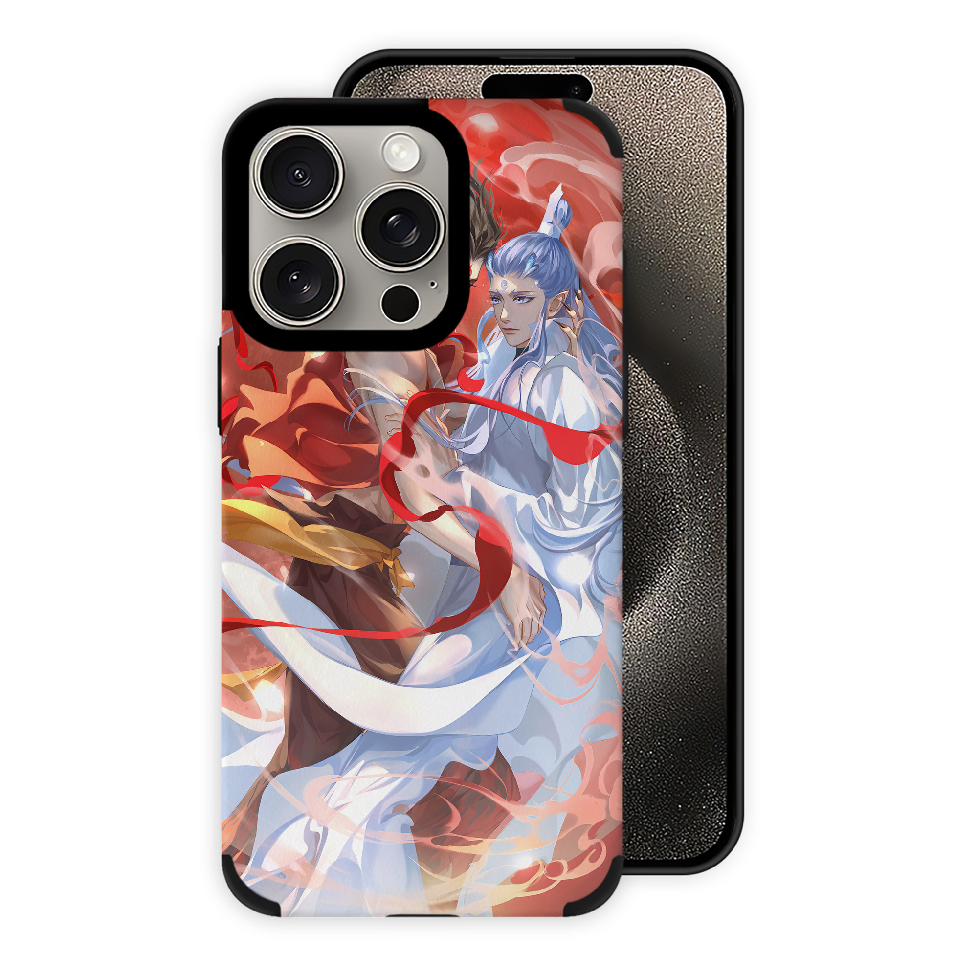 （画像用） Ne Zha 2 ナタ 魔童の大暴れ 【iPhone15ProMax対応】 PUレザー スマホケース 耐衝撃＆黄変防止