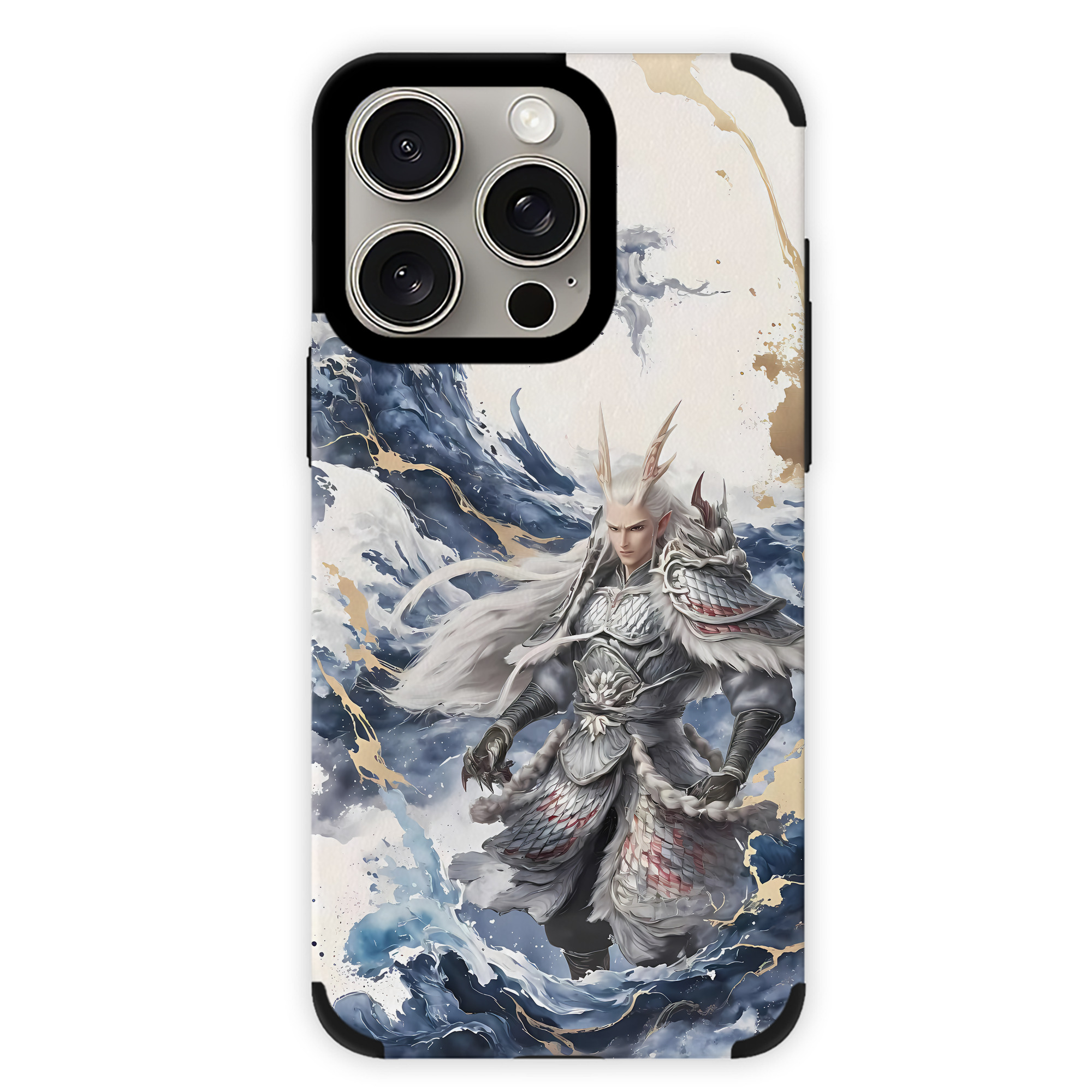 （画像用） Ne Zha 2 ナタ 魔童の大暴れ 【iPhone15ProMax対応】 PUレザー スマホケース 耐衝撃＆黄変防止