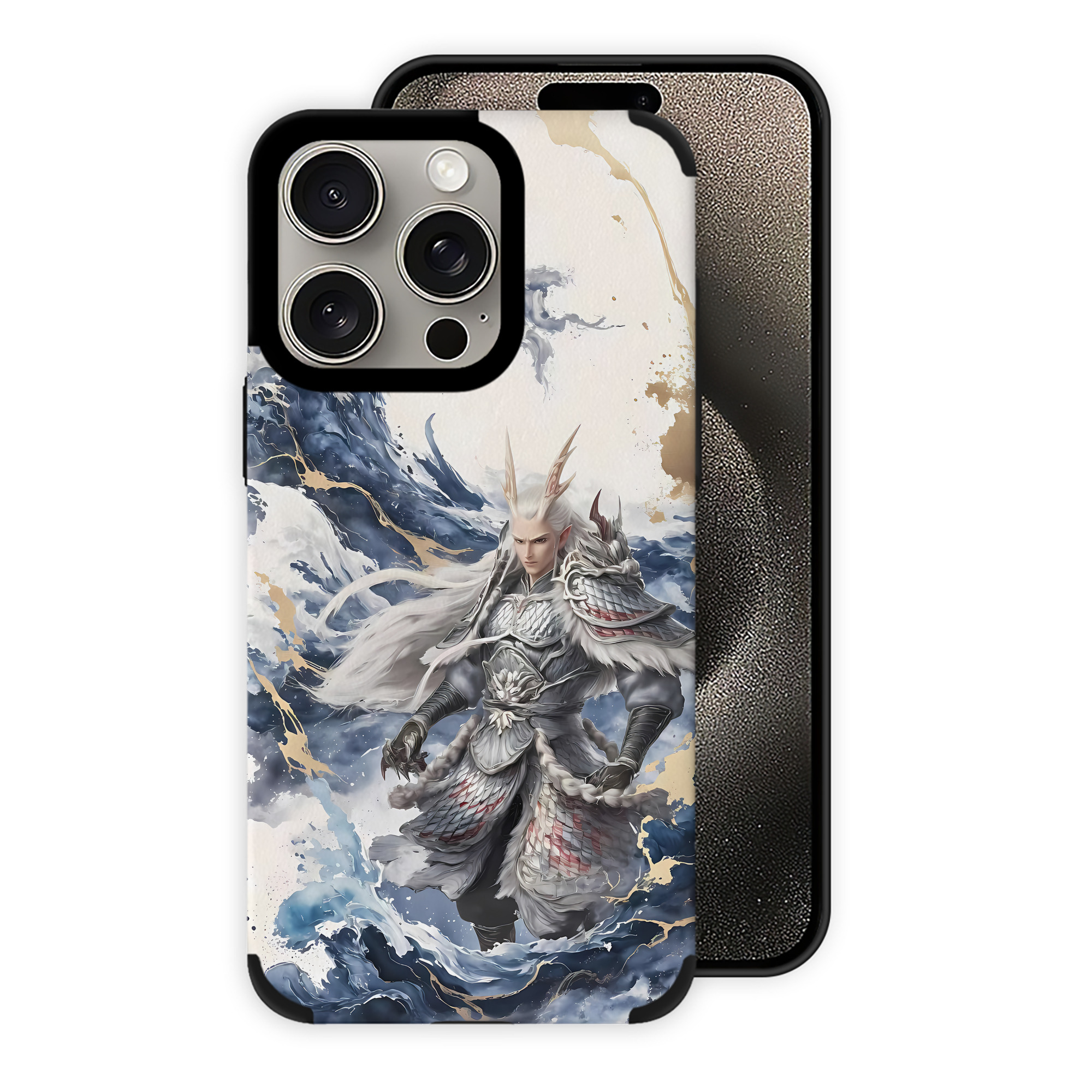 （画像用） Ne Zha 2 ナタ 魔童の大暴れ 【iPhone15ProMax対応】 PUレザー スマホケース 耐衝撃＆黄変防止