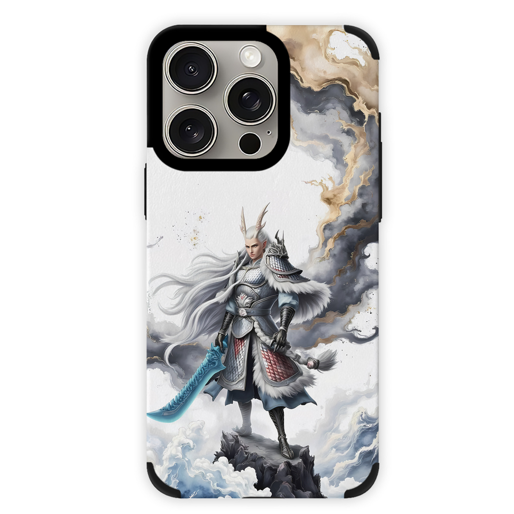 （画像用） Ne Zha 2 ナタ 魔童の大暴れ 【iPhone15ProMax対応】 PUレザー スマホケース 耐衝撃＆黄変防止