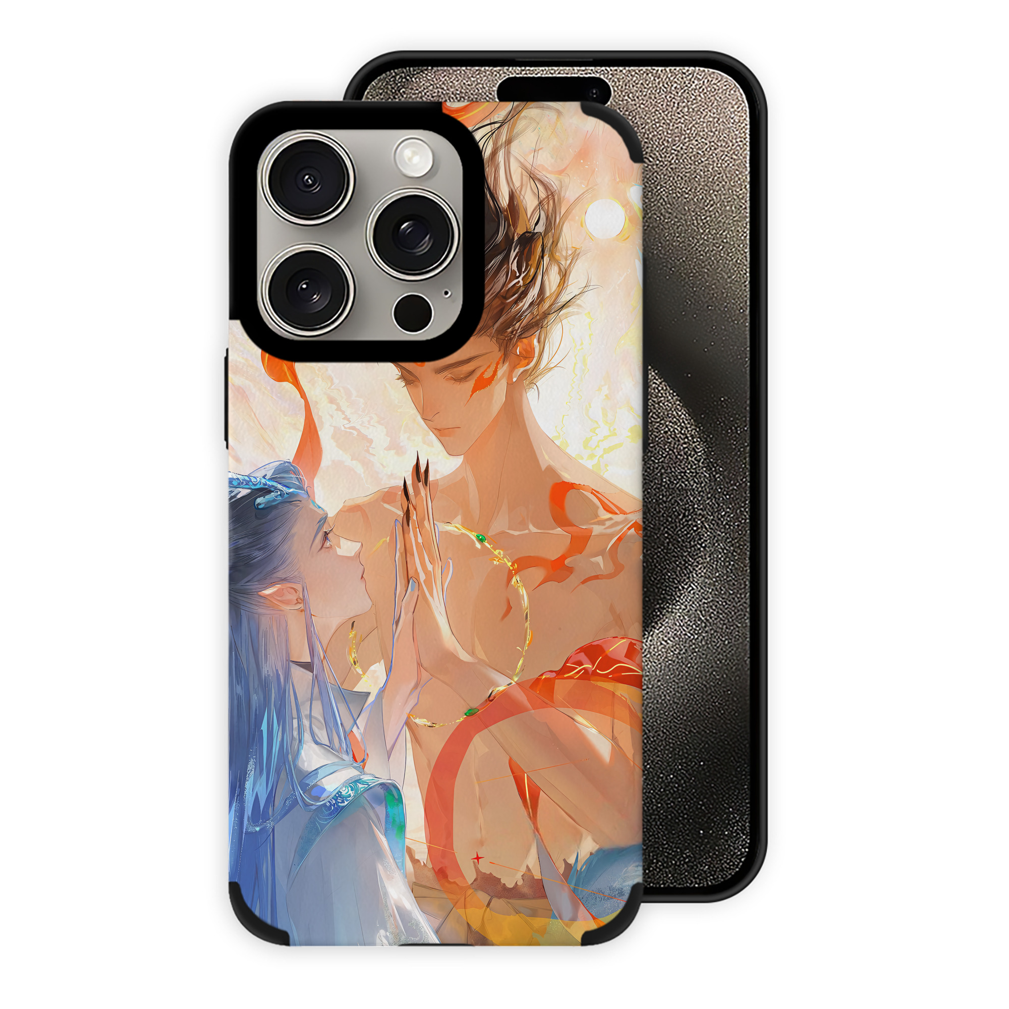 （画像用） Ne Zha 2 ナタ 魔童の大暴れ 【iPhone15ProMax対応】 PUレザー スマホケース 耐衝撃＆黄変防止