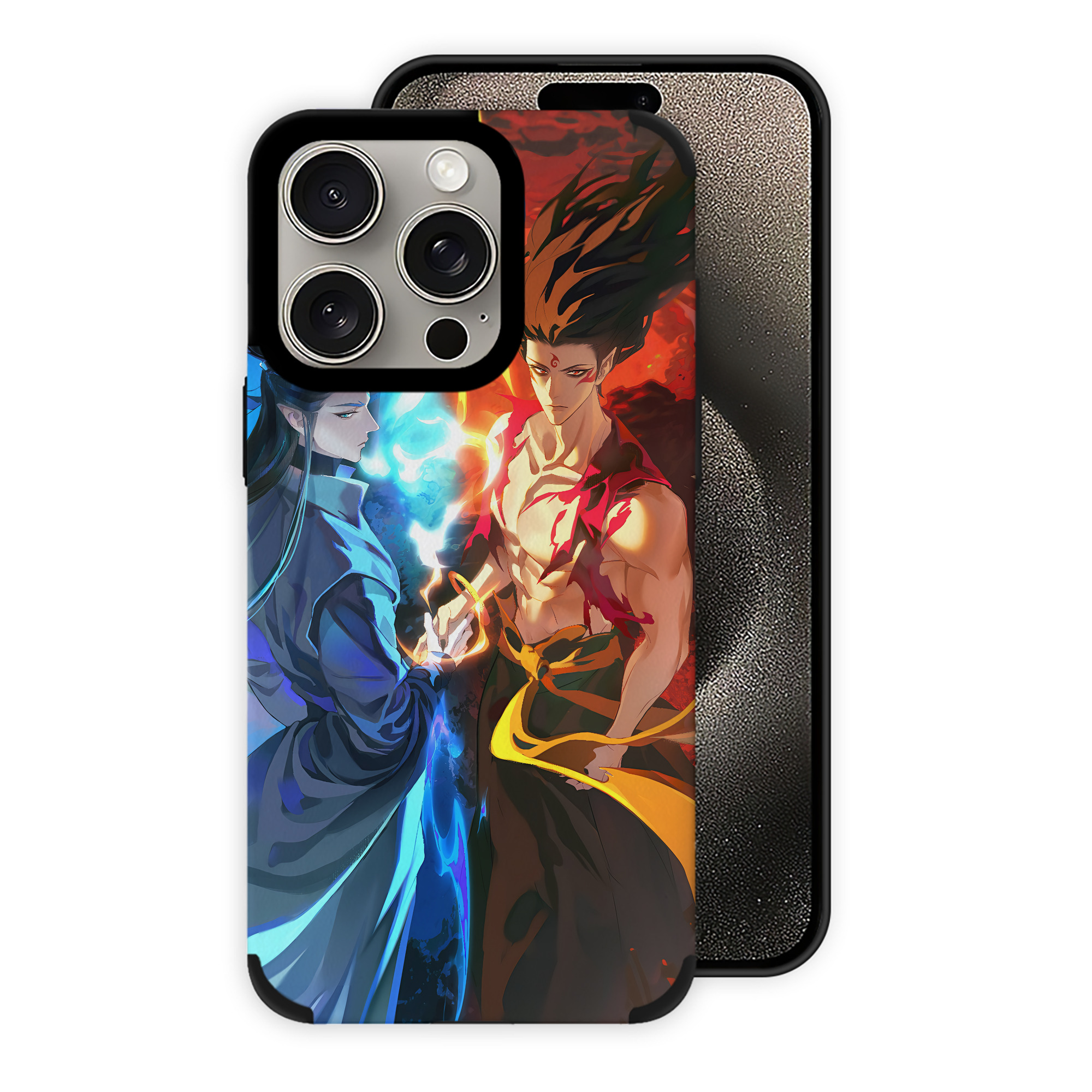 （画像用） Ne Zha 2 ナタ 魔童の大暴れ 【iPhone15ProMax対応】 PUレザー スマホケース 耐衝撃＆黄変防止