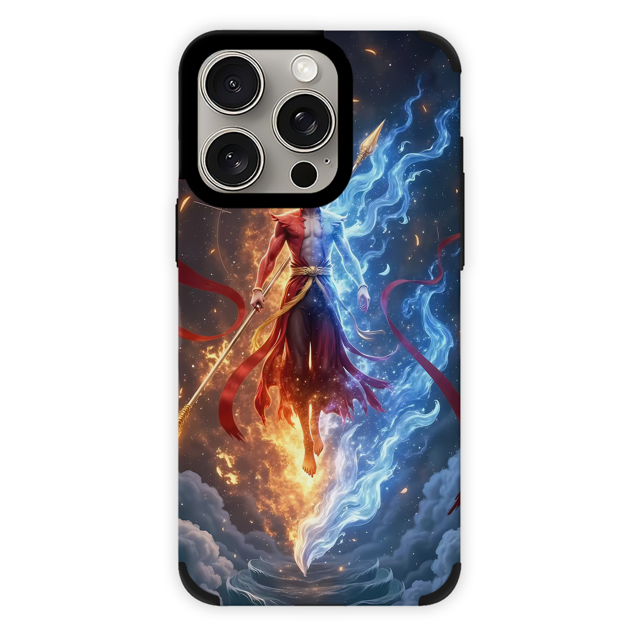 （画像用） Ne Zha 2 ナタ 魔童の大暴れ 【iPhone15ProMax対応】 PUレザー スマホケース 耐衝撃＆黄変防止