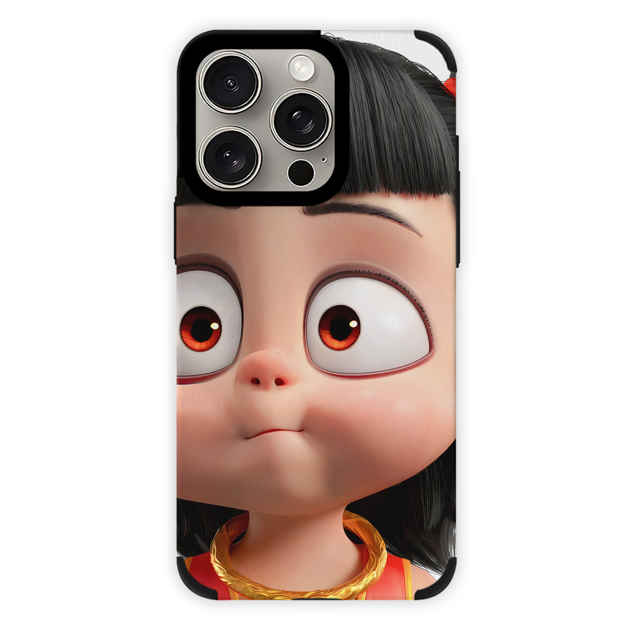 （画像用） Ne Zha 2 ナタ 魔童の大暴れ 【iPhone15ProMax対応】 PUレザー スマホケース 耐衝撃＆黄変防止