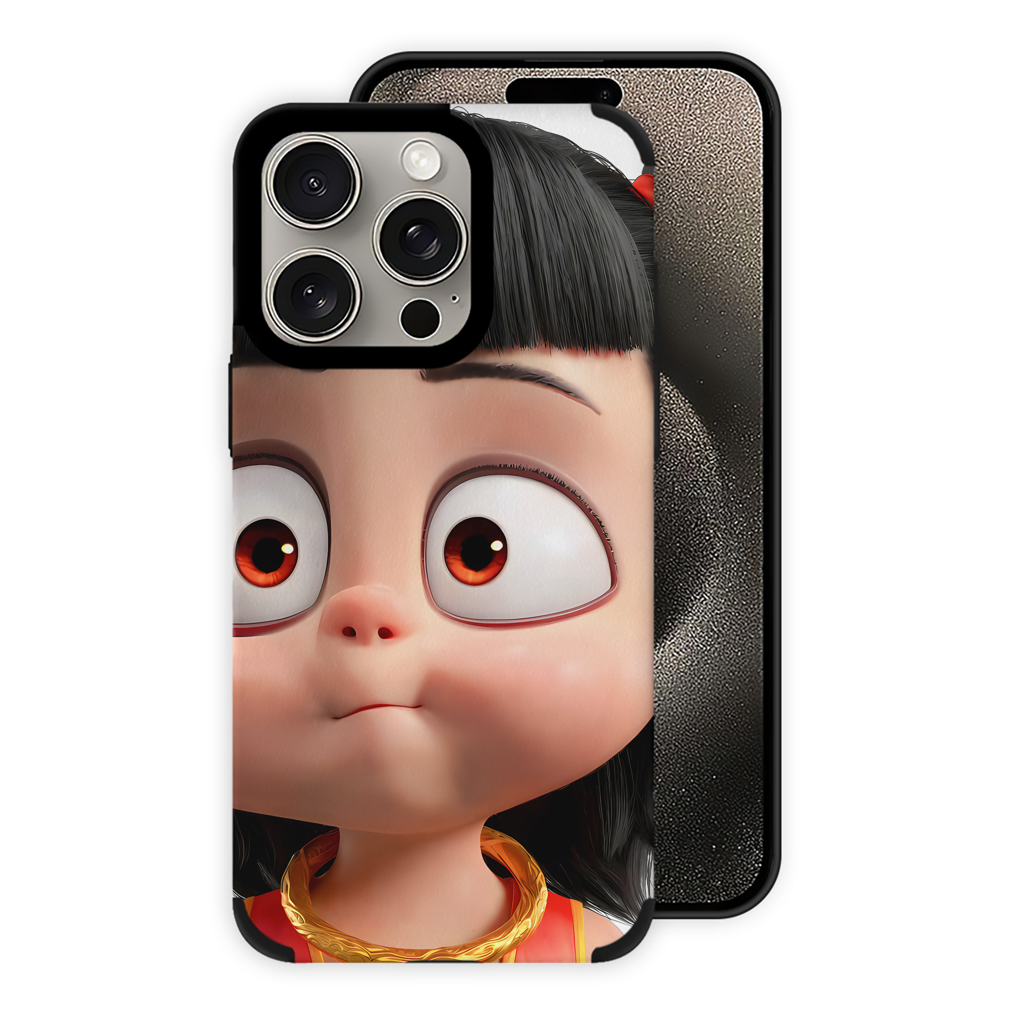 （画像用） Ne Zha 2 ナタ 魔童の大暴れ 【iPhone15ProMax対応】 PUレザー スマホケース 耐衝撃＆黄変防止
