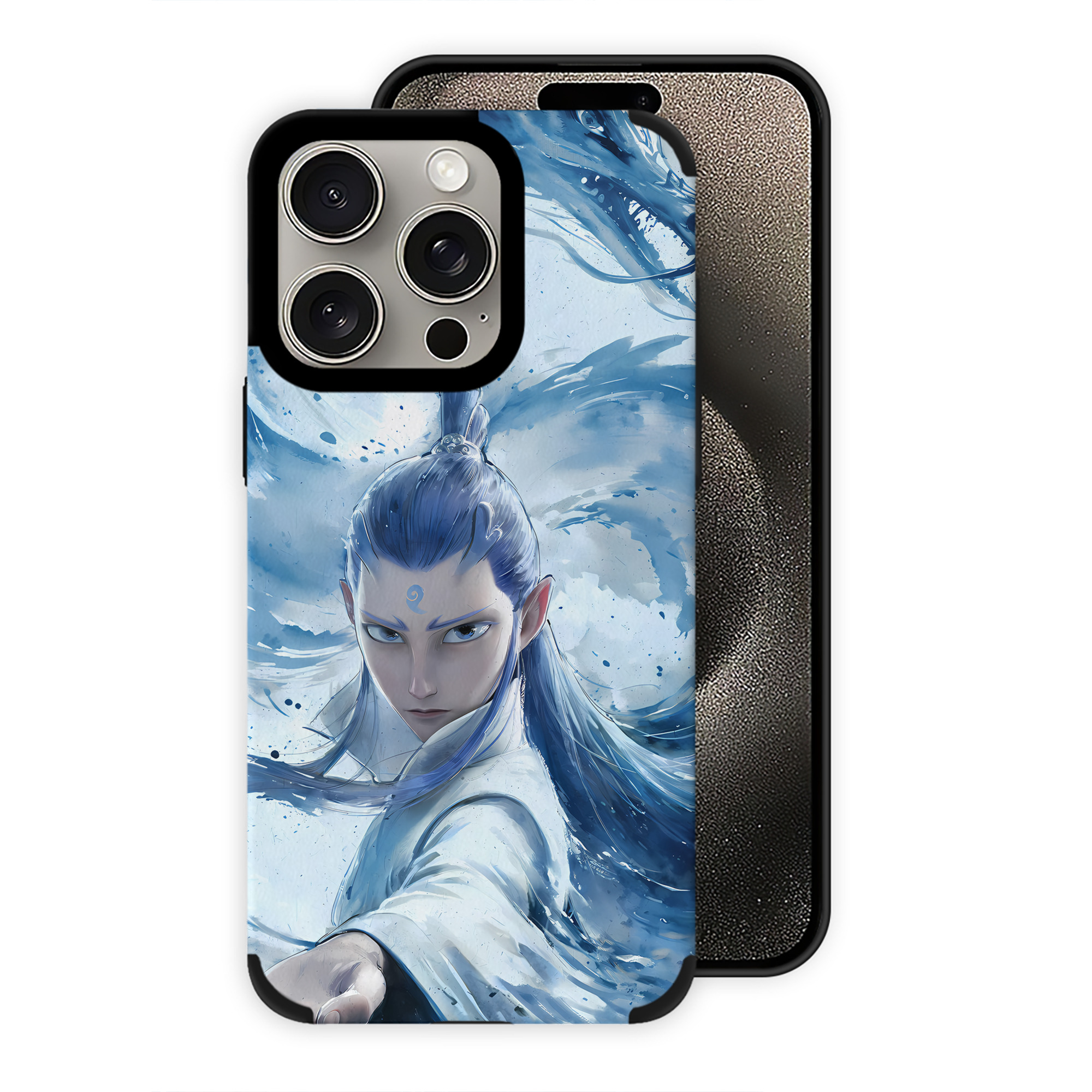 （画像用） Ne Zha 2 ナタ 魔童の大暴れ 【iPhone15ProMax対応】 PUレザー スマホケース 耐衝撃＆黄変防止