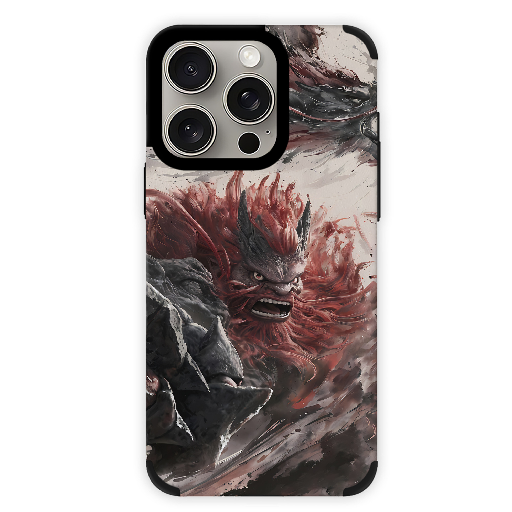 （画像用） Ne Zha 2 ナタ 魔童の大暴れ 【iPhone15ProMax対応】 PUレザー スマホケース 耐衝撃＆黄変防止