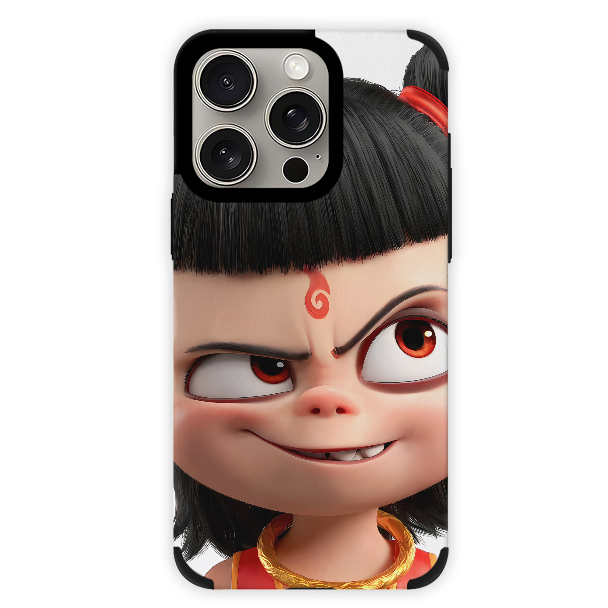 （画像用） Ne Zha 2 ナタ 魔童の大暴れ 【iPhone15ProMax対応】 PUレザー スマホケース 耐衝撃＆黄変防止