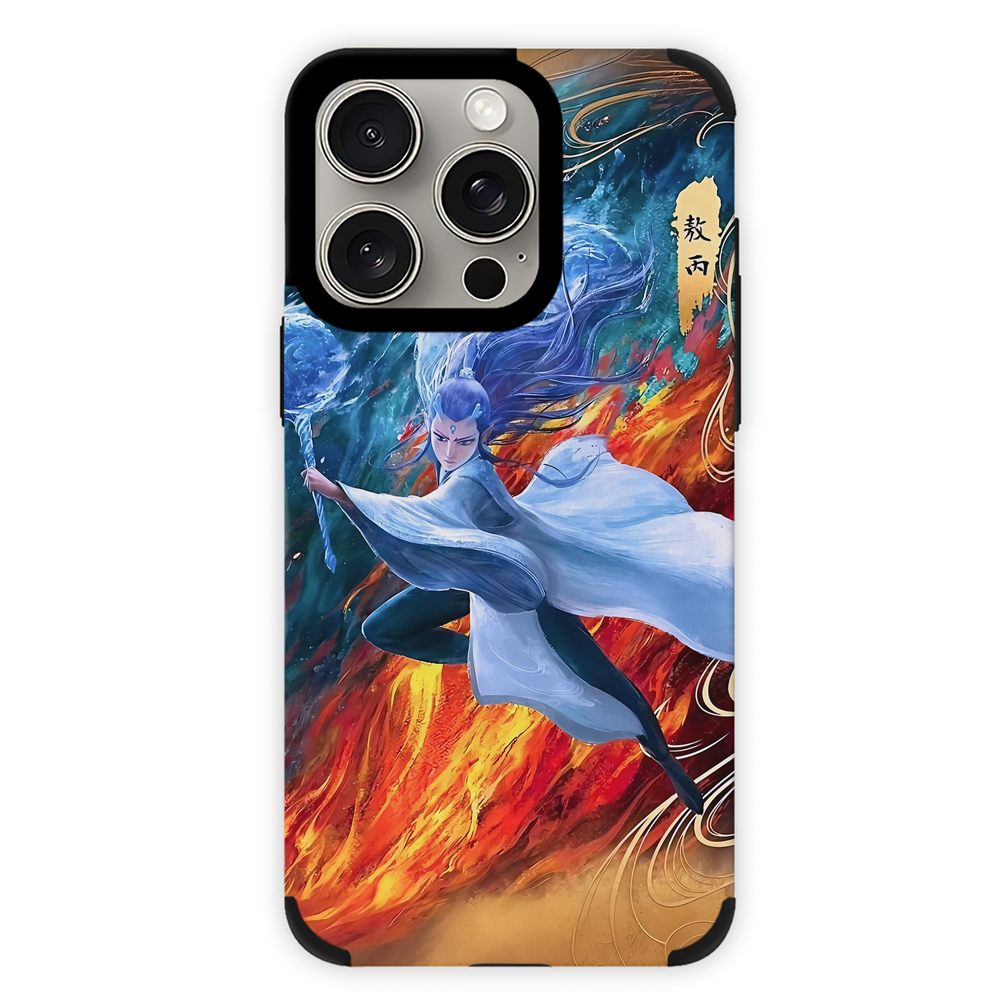 （画像用） Ne Zha 2 ナタ 魔童の大暴れ 【iPhone15ProMax対応】 PUレザー スマホケース 耐衝撃＆黄変防止