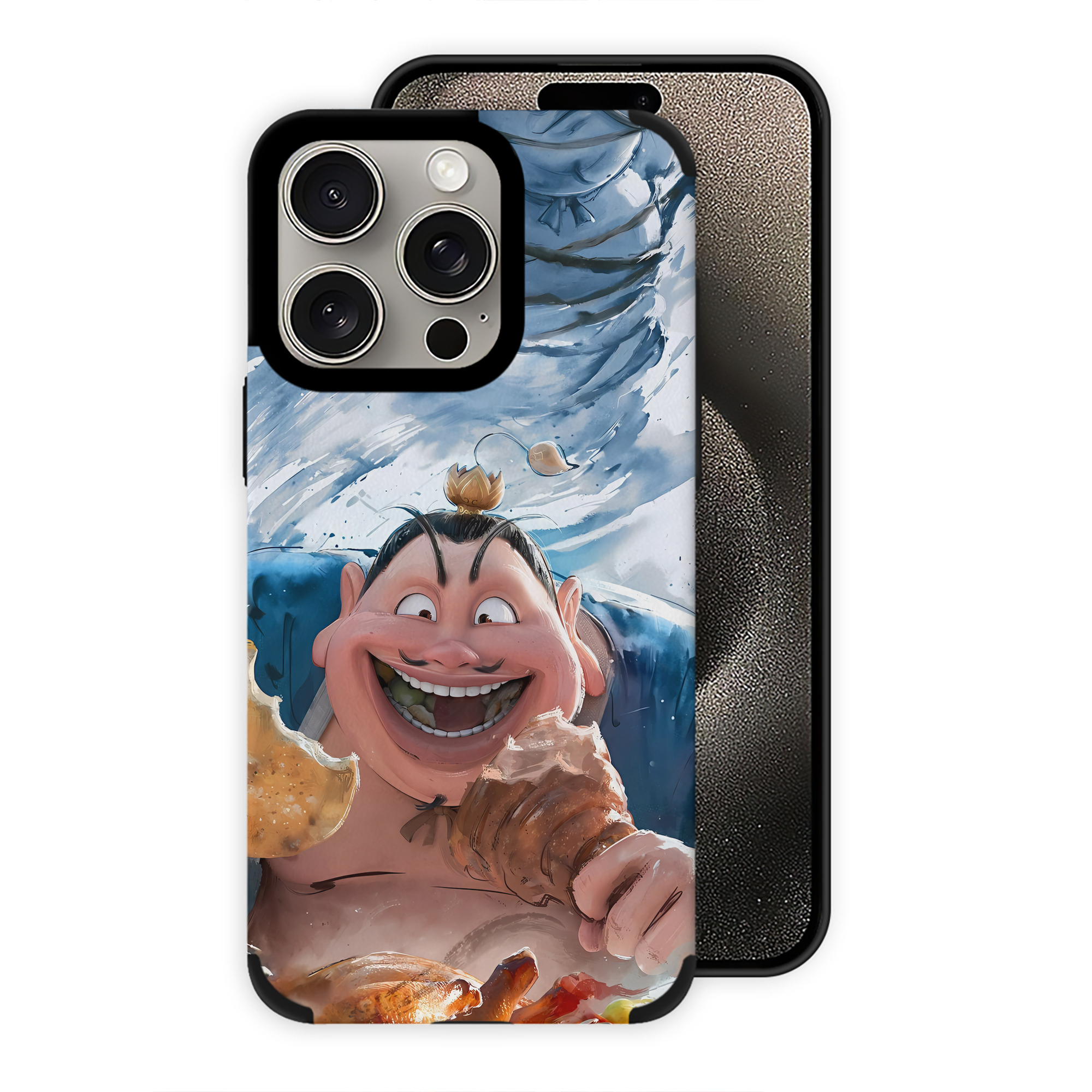 （画像用） Ne Zha 2 ナタ 魔童の大暴れ 【iPhone15ProMax対応】 PUレザー スマホケース 耐衝撃＆黄変防止