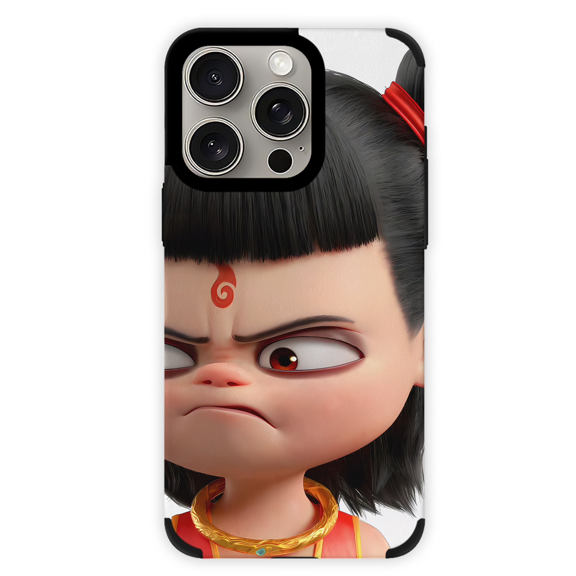 （画像用） Ne Zha 2 ナタ 魔童の大暴れ 【iPhone15ProMax対応】 PUレザー スマホケース 耐衝撃＆黄変防止