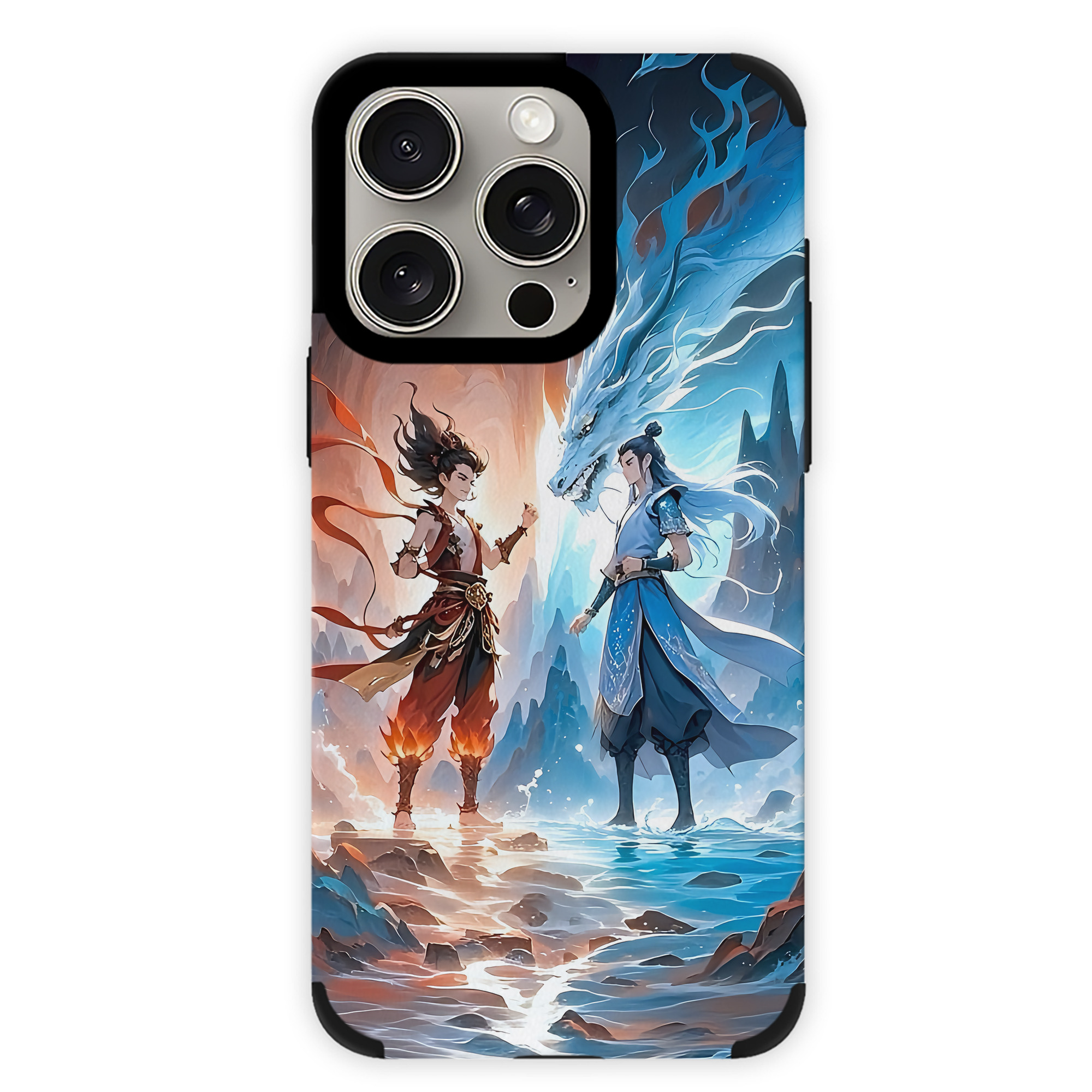 （画像用） Ne Zha 2 ナタ 魔童の大暴れ 【iPhone15ProMax対応】 PUレザー スマホケース 耐衝撃＆黄変防止
