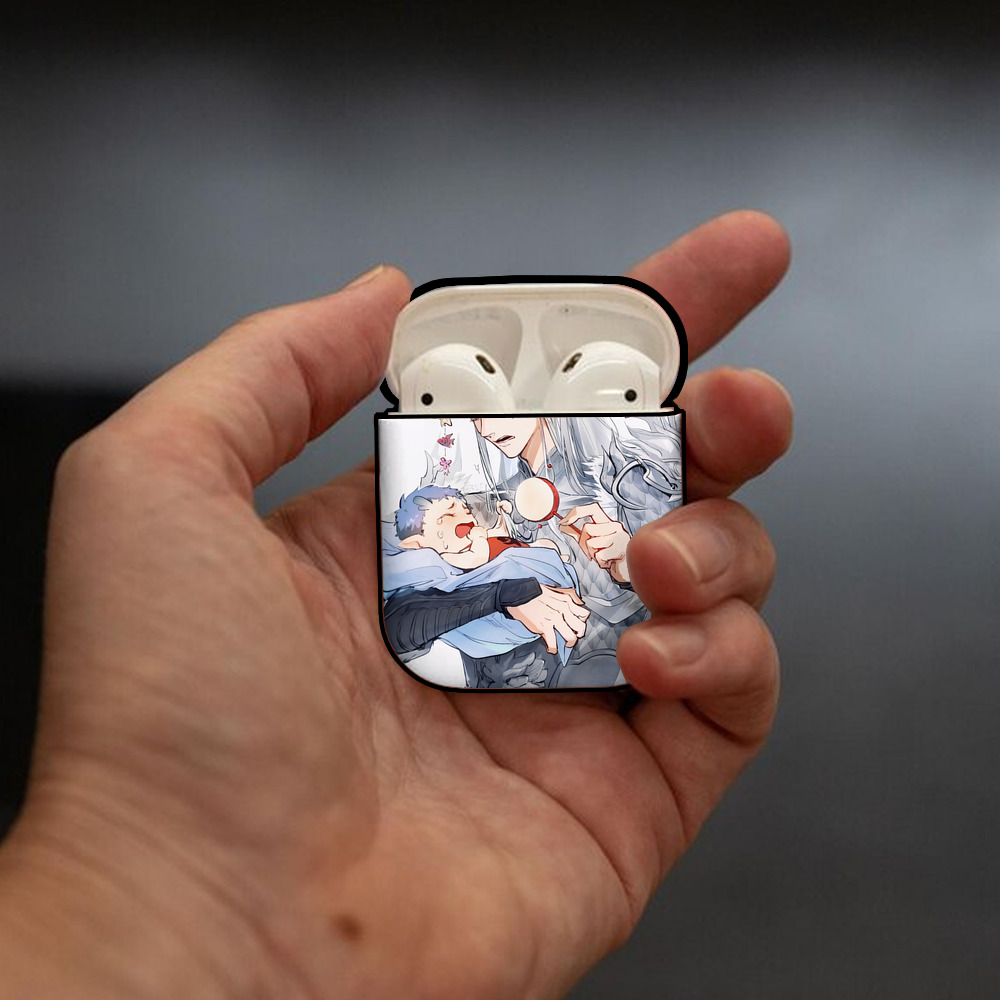 Ne Zha 2 ナタ 魔童の大暴れ AirPods 第2世代保護ケース ハードシェル ブラック 耐衝撃・防指紋・カラビナ付き