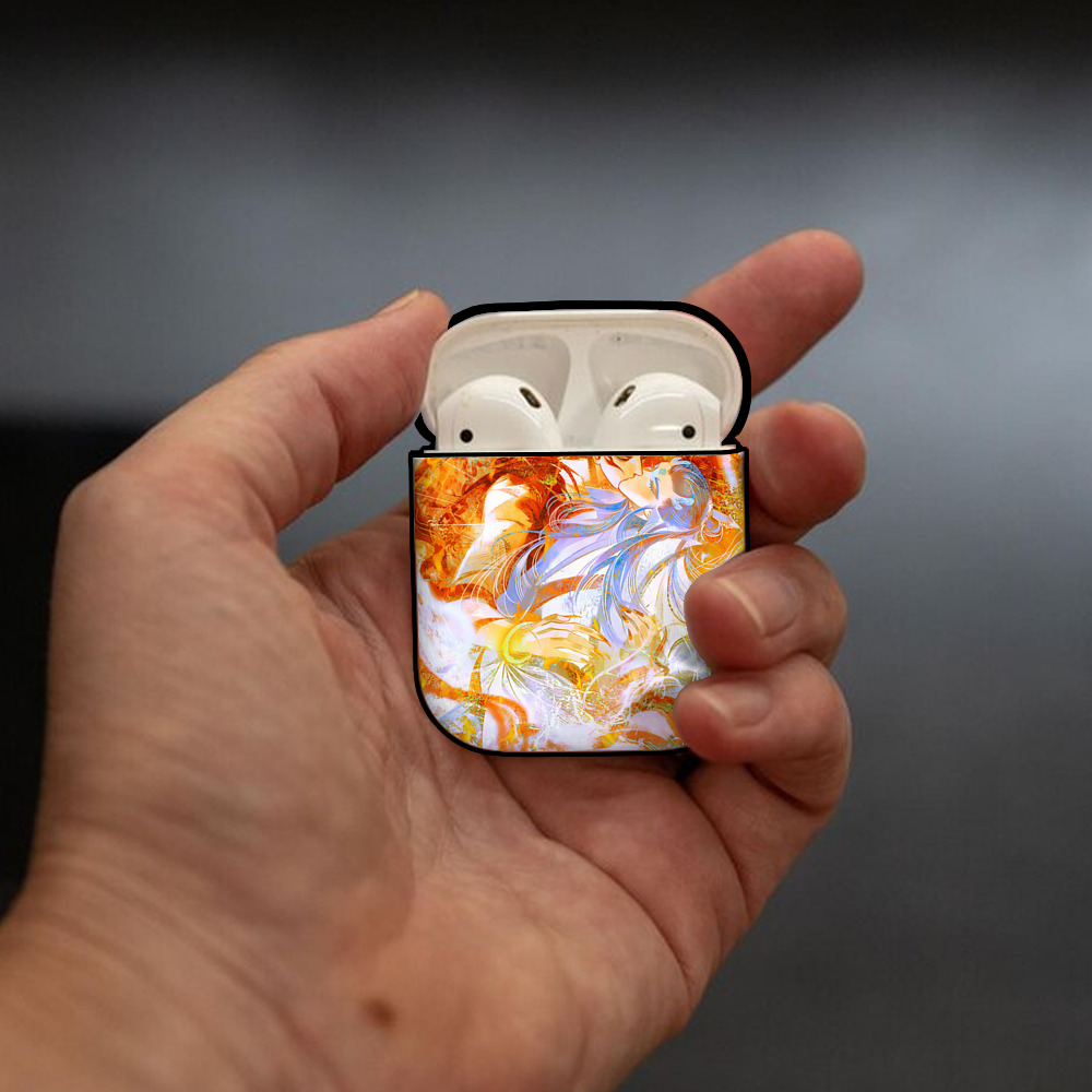 Ne Zha 2 ナタ 魔童の大暴れ AirPods 第2世代保護ケース ハードシェル ブラック 耐衝撃・防指紋・カラビナ付き