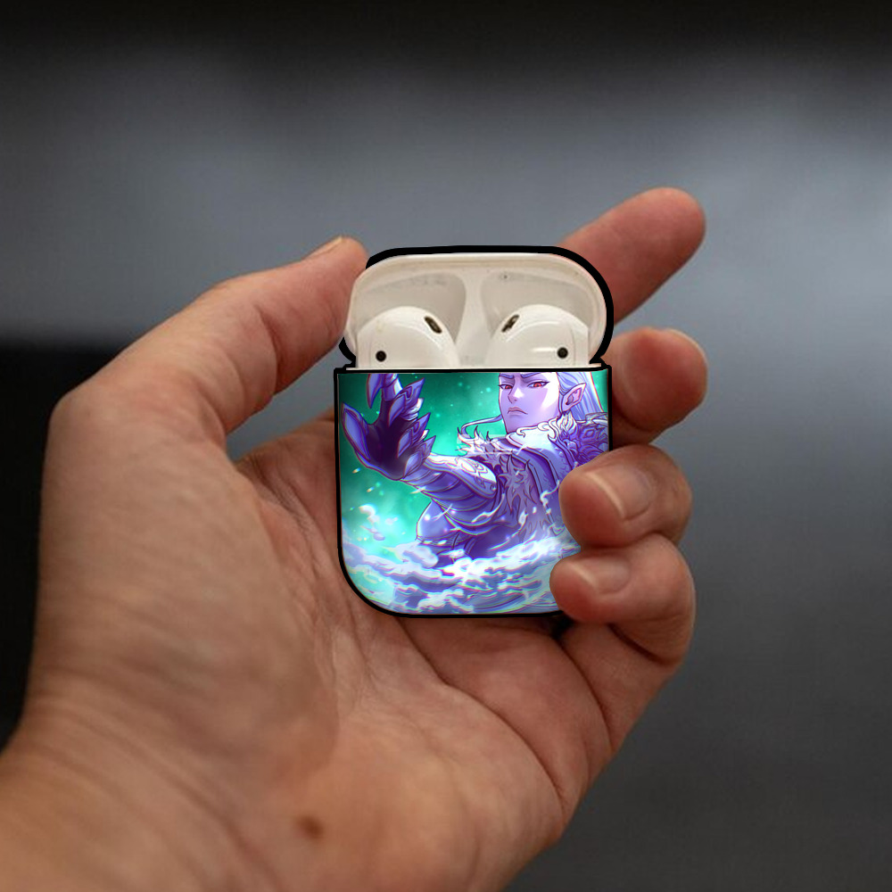 Ne Zha 2 ナタ 魔童の大暴れ AirPods 第2世代保護ケース ハードシェル ブラック 耐衝撃・防指紋・カラビナ付き